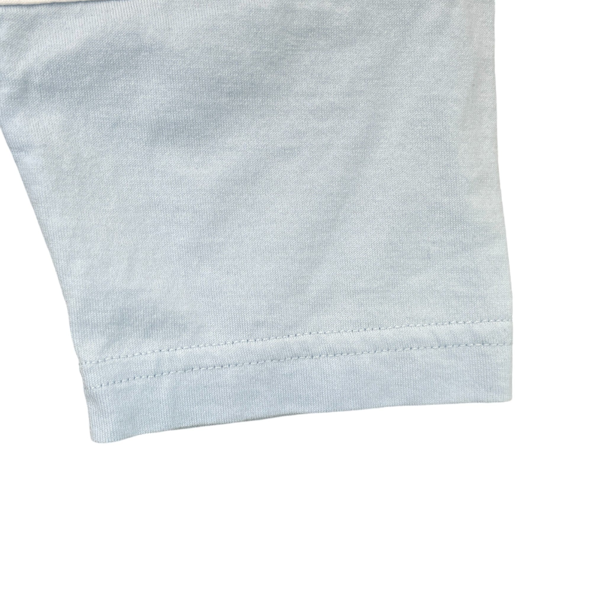 Men's Embroidered Star Long Sleeve T-Shirt Blue Size S