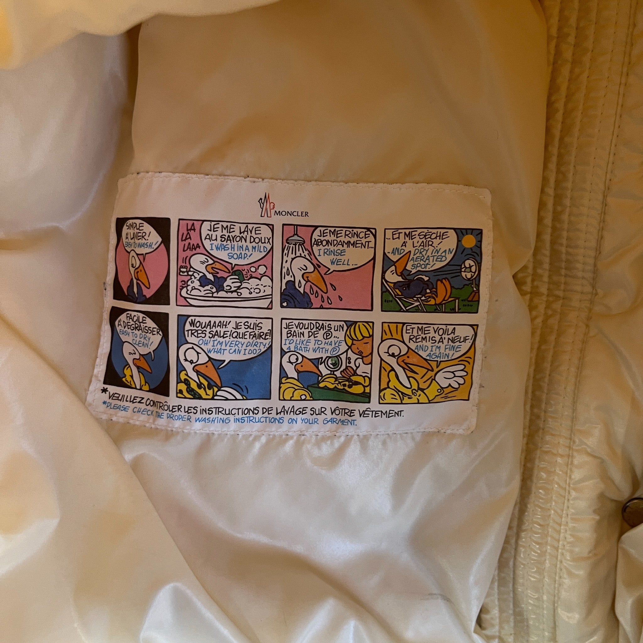 Men's Maya 70 Down Jacket Cream Size 4 / XL