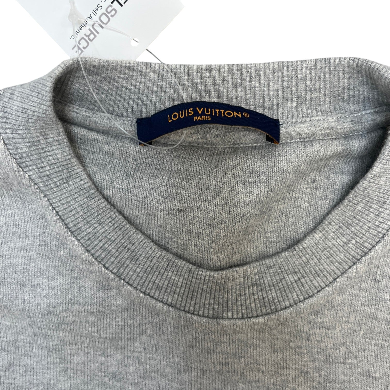 Men's Embroidered Signature Sweatshirt Grey Size L