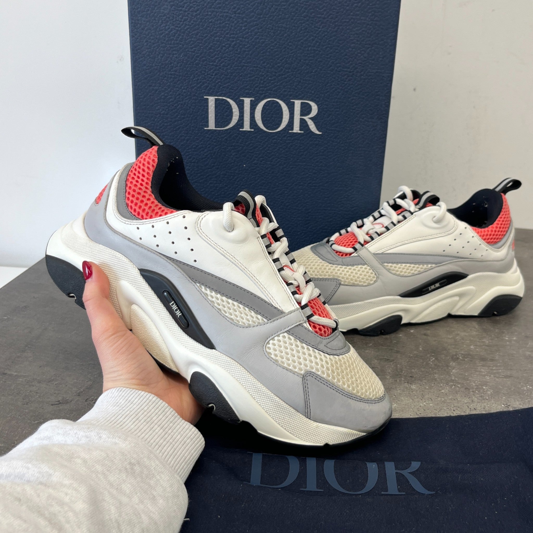 Men's B22 Low Trainers Salmon Size EU 41.5 / UK 7.5