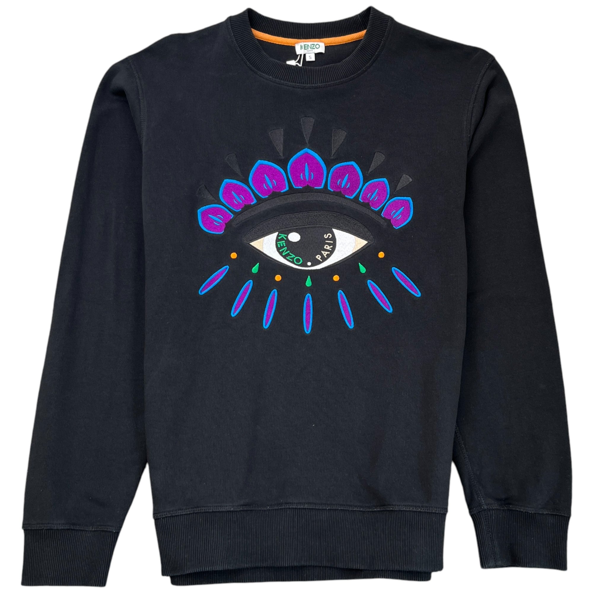 Men's Embroidered Eye Sweatshirt Black Size S