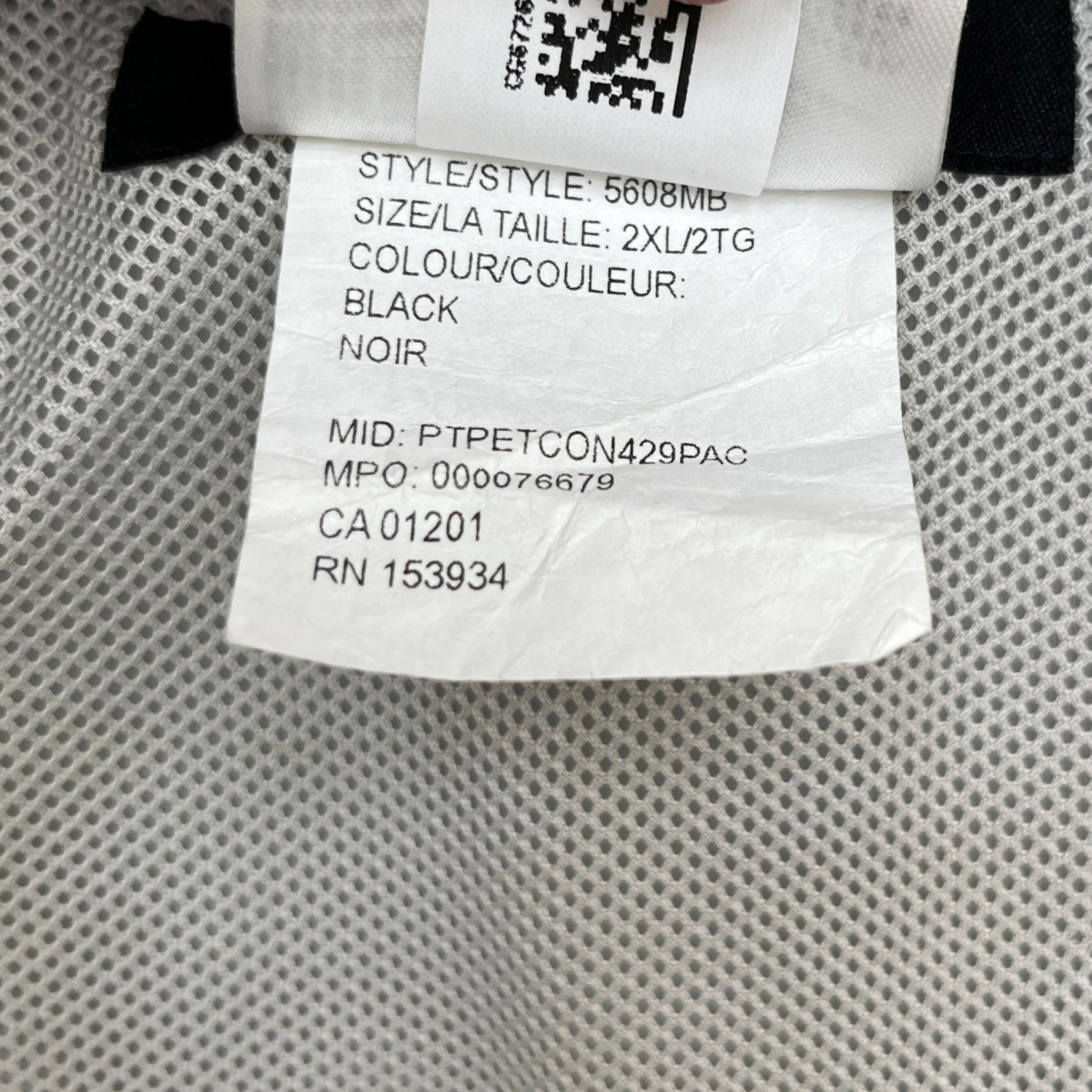 Men's Nanaimmo Long Rain Jacket Black Size XXL