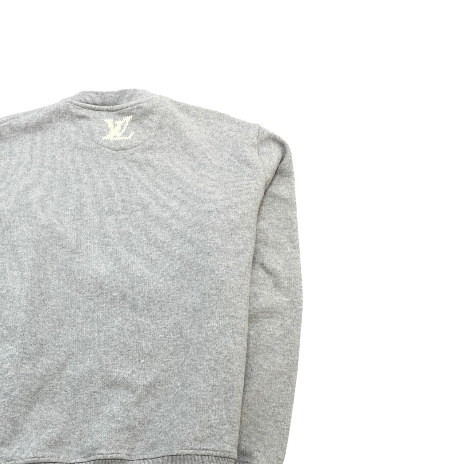 Men's Embroidered Signature Sweatshirt Grey Size L