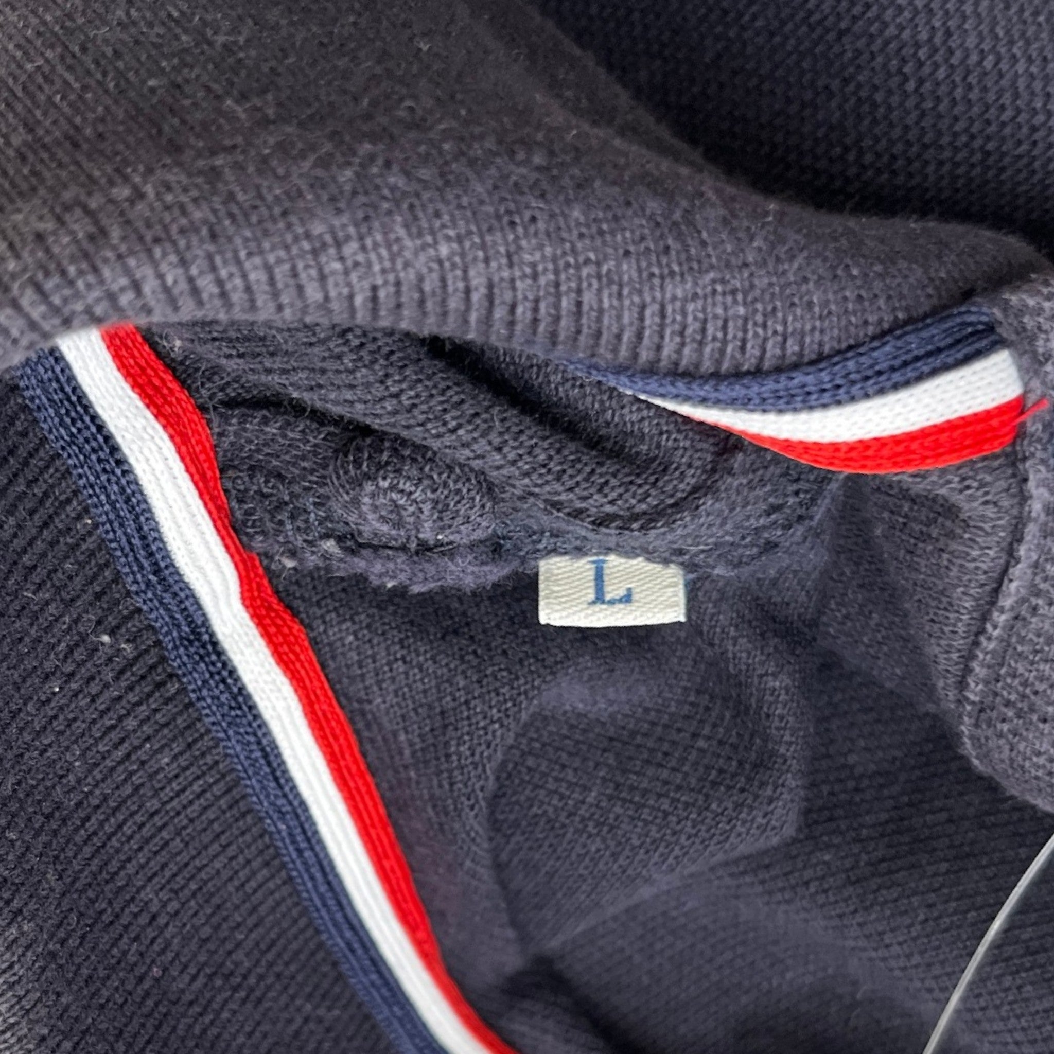Men's Maglia Polo Shirt Navy Size L