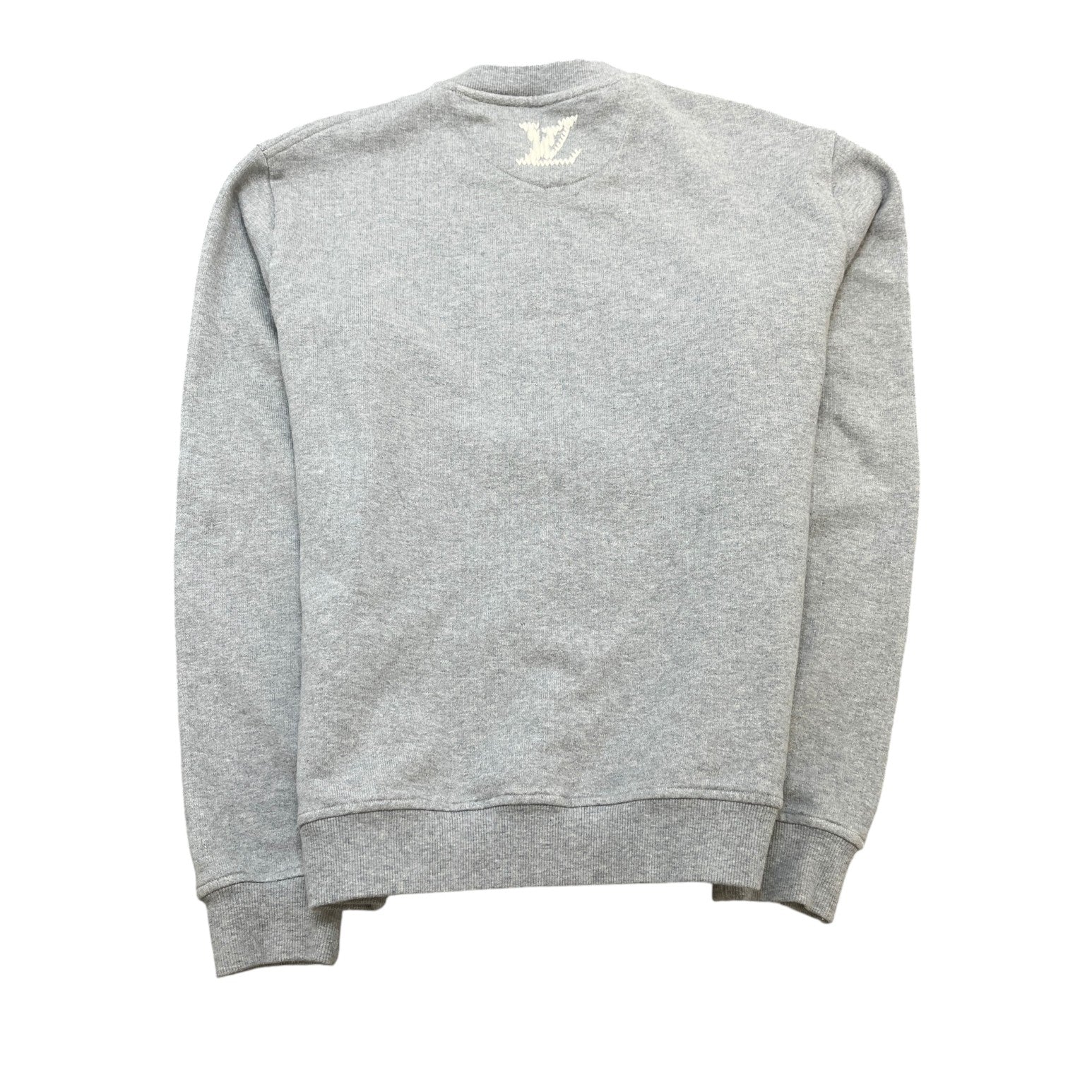 Men's Embroidered Signature Sweatshirt Grey Size L