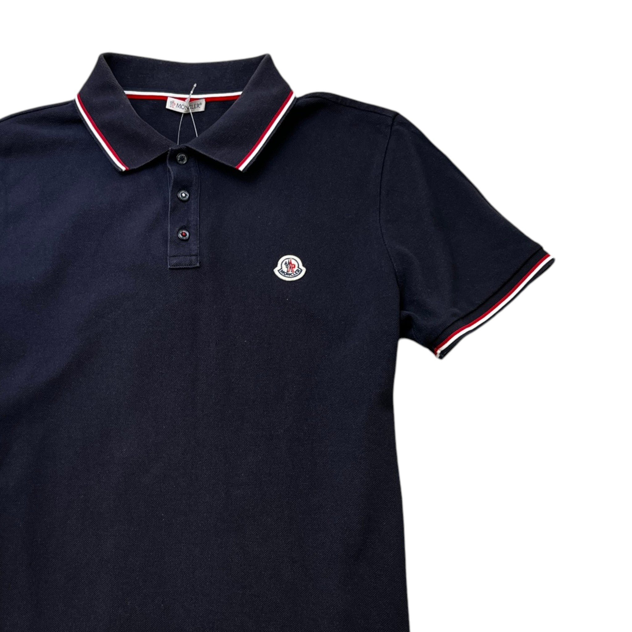Men's Maglia Polo Shirt Navy Size L