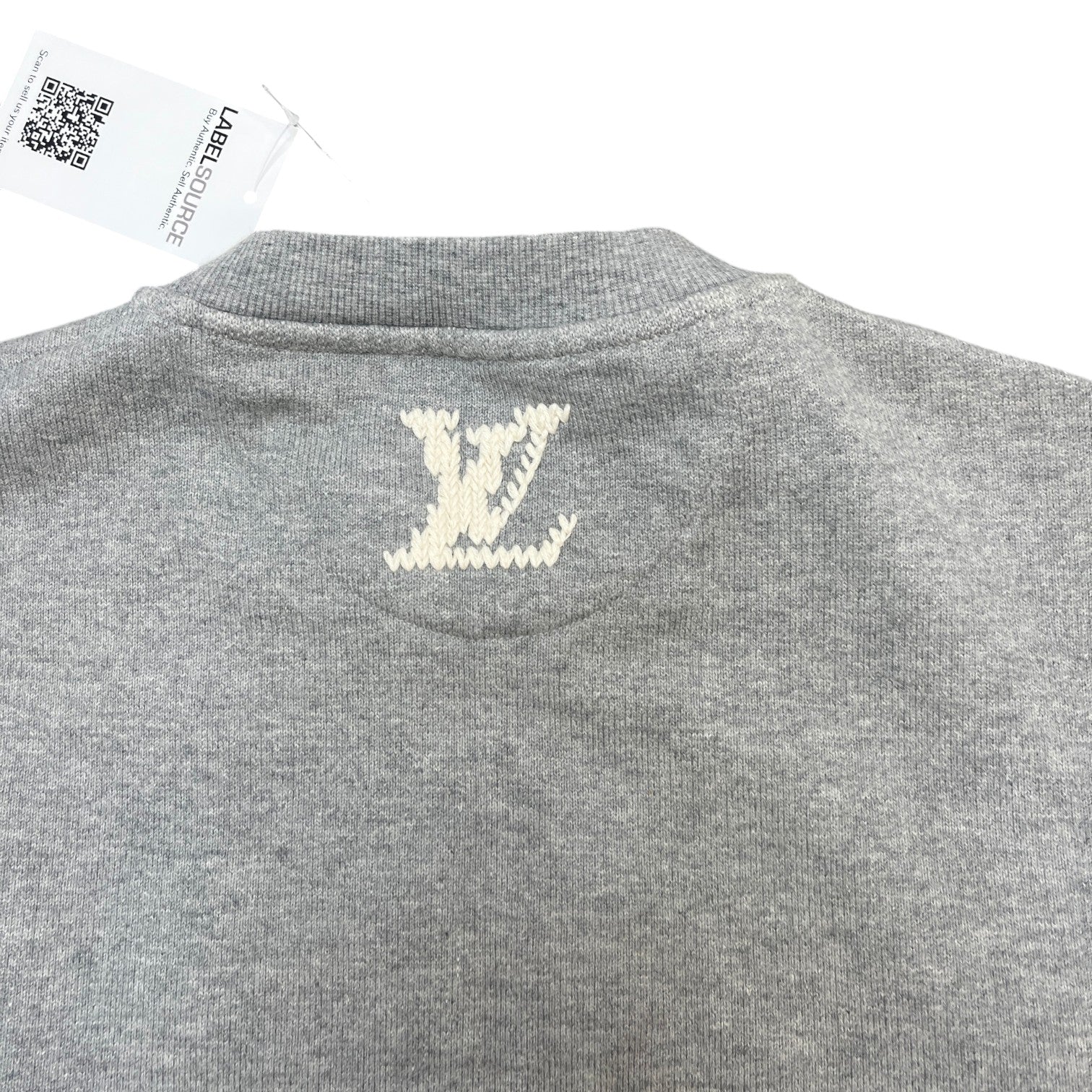 Men's Embroidered Signature Sweatshirt Grey Size L