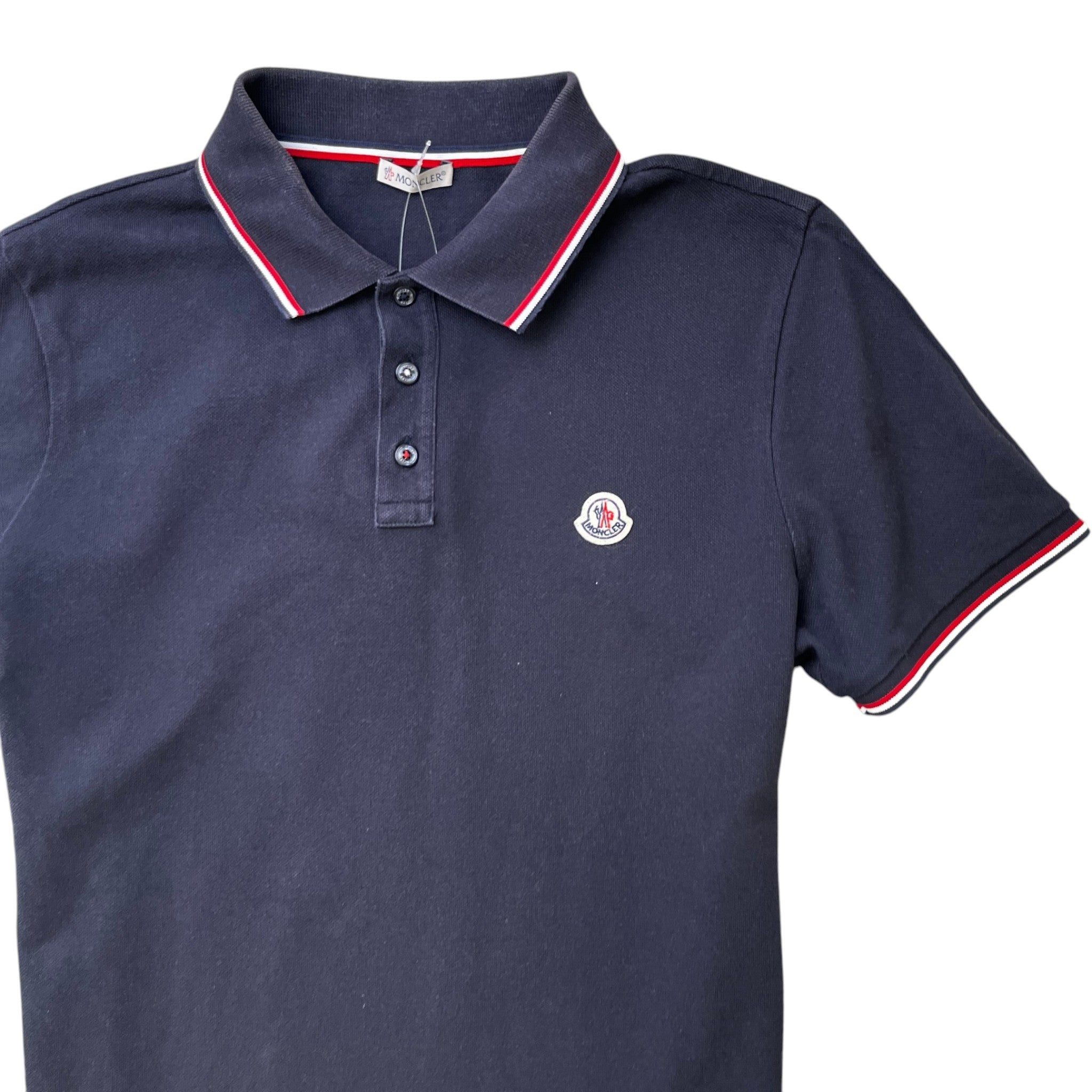 Men's Maglia Polo Shirt Navy Size L