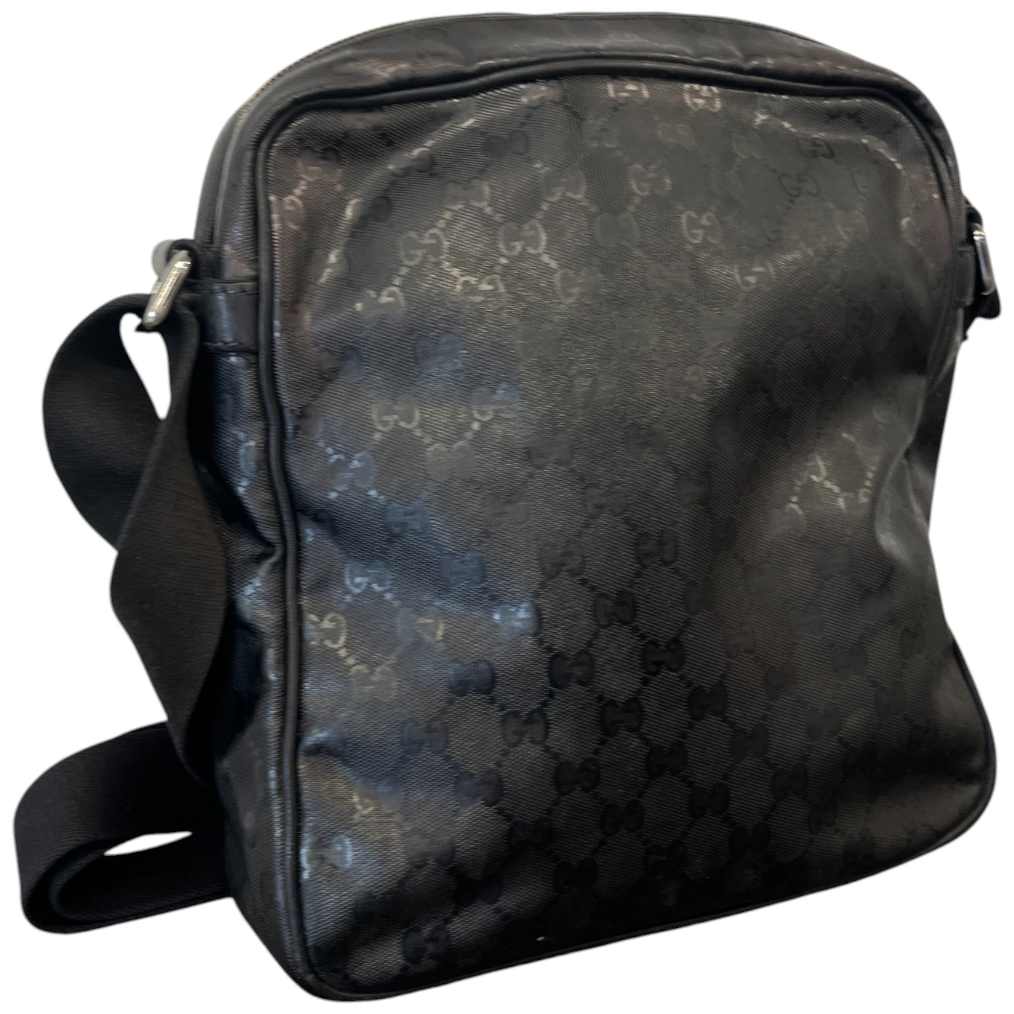 Men's Gg Imprime Messenger Bag Black