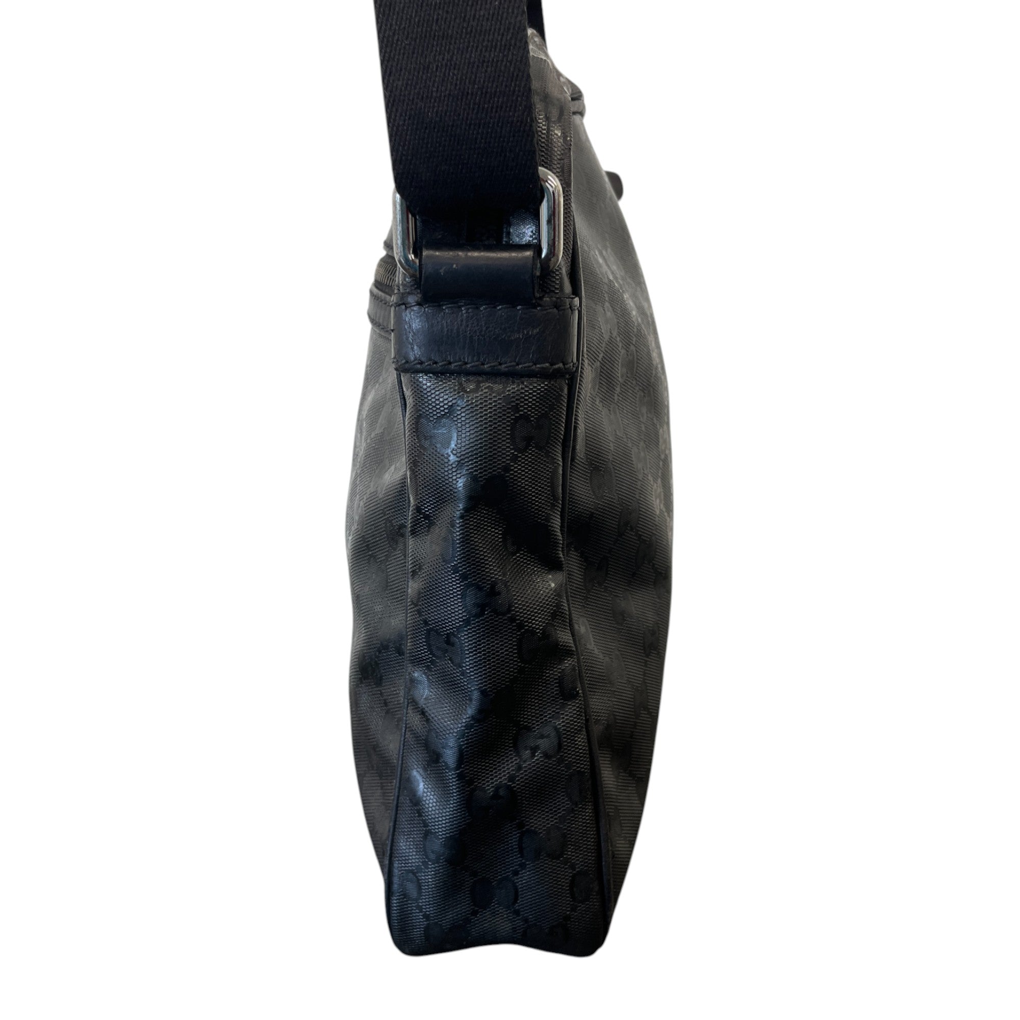 Men's Gg Imprime Messenger Bag Black