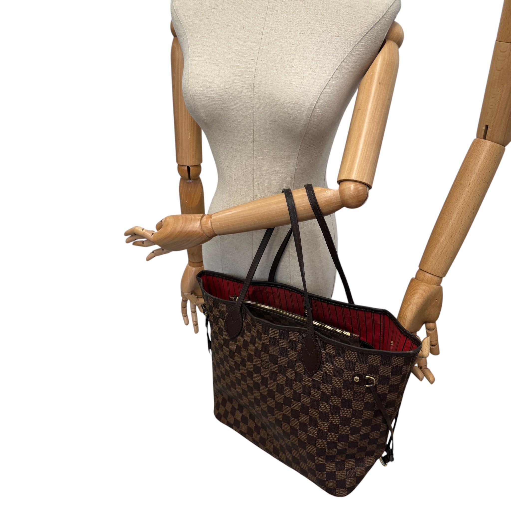 Women's Damier Ebene Neverfull Mm Bag Brown