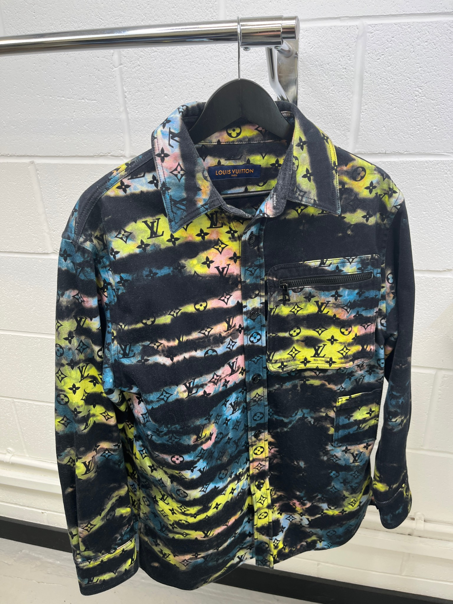 Men's Monogram Tie-Dye Fw21 Jacket Multi-Coloured Size S