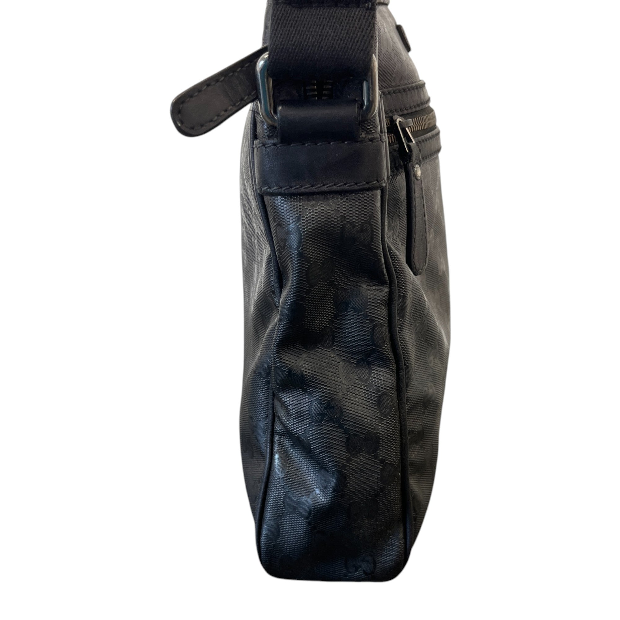 Men's Gg Imprime Messenger Bag Black