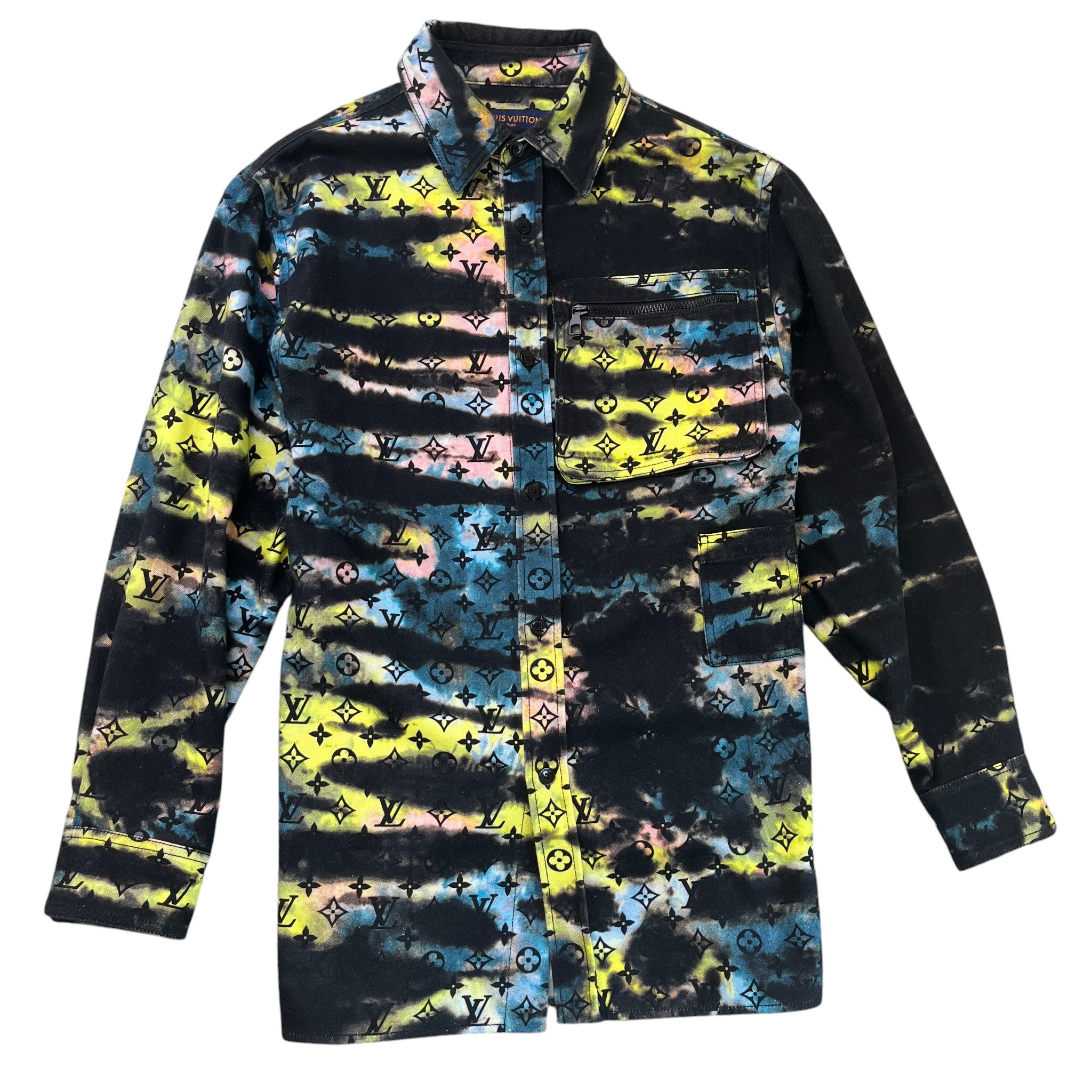 Men's Monogram Tie-Dye Fw21 Jacket Multi-Coloured Size S