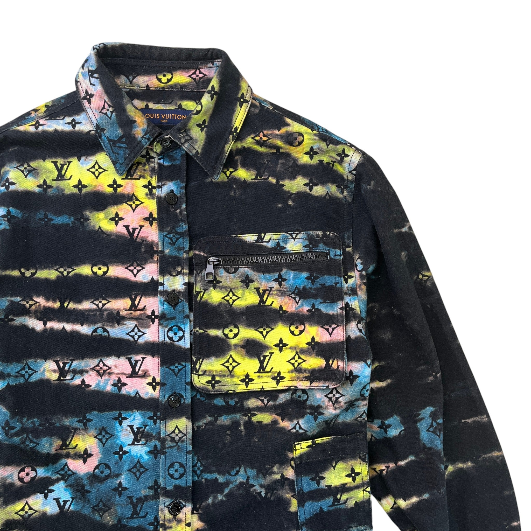 Men's Monogram Tie-Dye Fw21 Jacket Multi-Coloured Size S