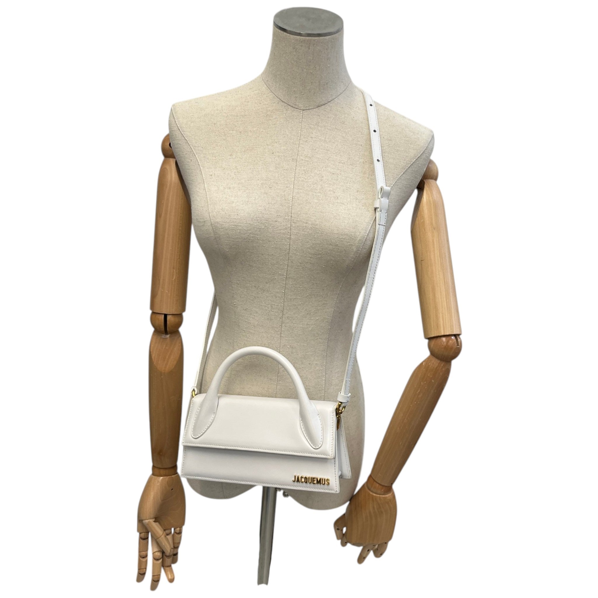 Women's Long Le Chiquito Handbag White