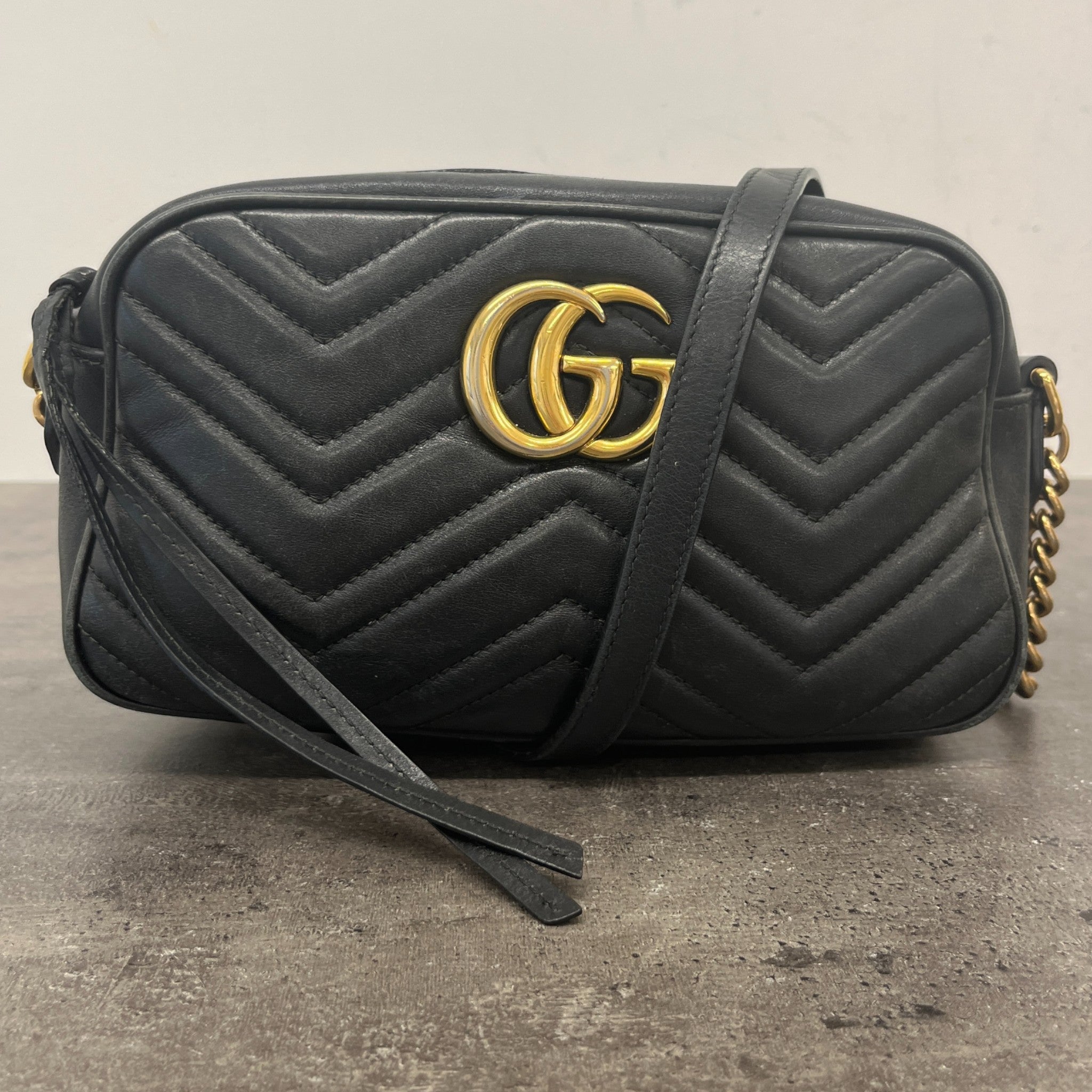 Women's Gg Marmont Camera Bag Black