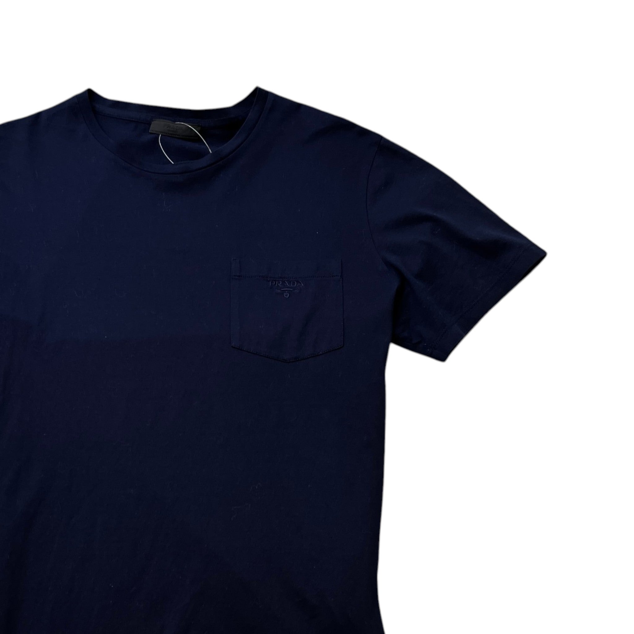 Men's Embroidered Logo T-Shirt Navy Size M