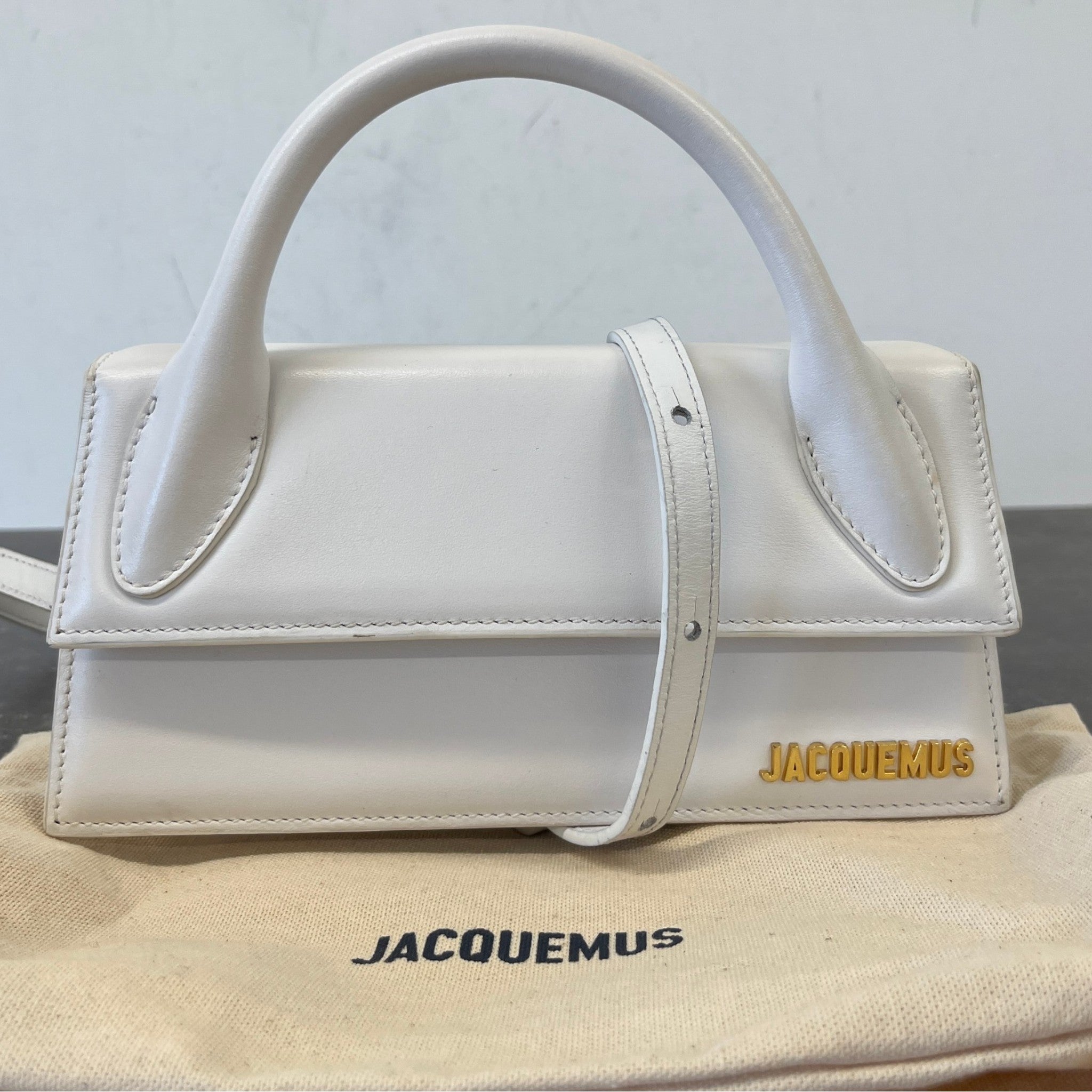 Women's Long Le Chiquito Handbag White