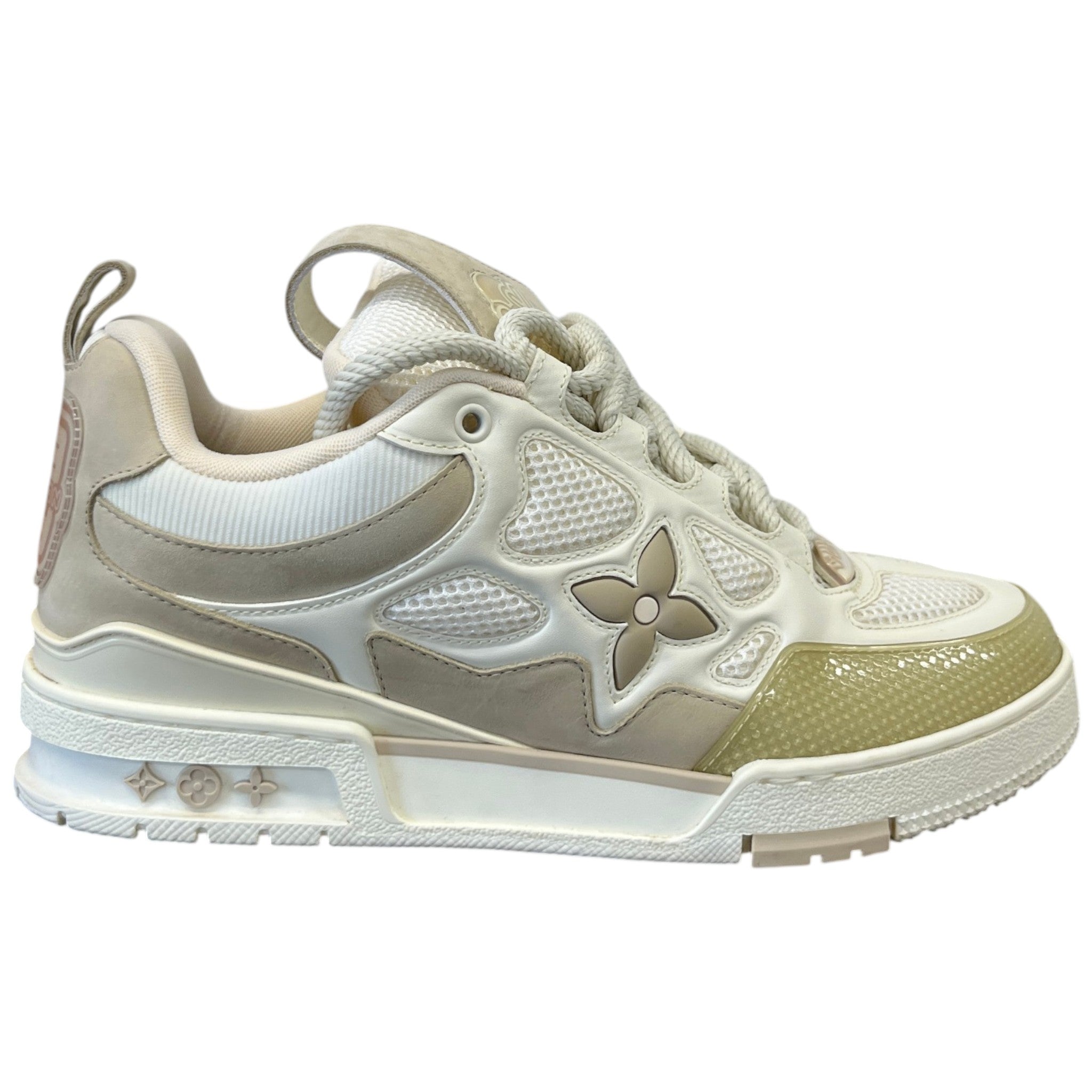 Men's Lv Skate Low Trainers White Size EU 42 / UK 8