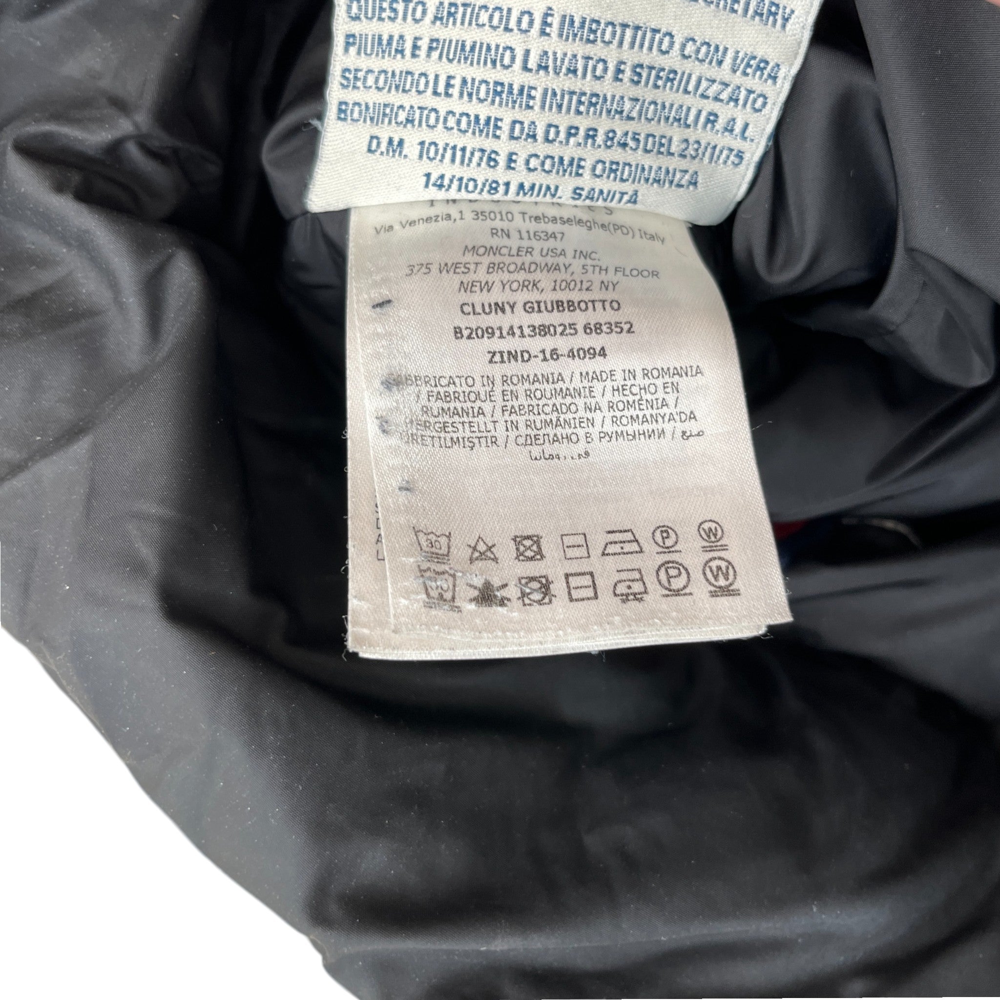 Men's Cluny Hooded Down Jacket Black Size 2 / M