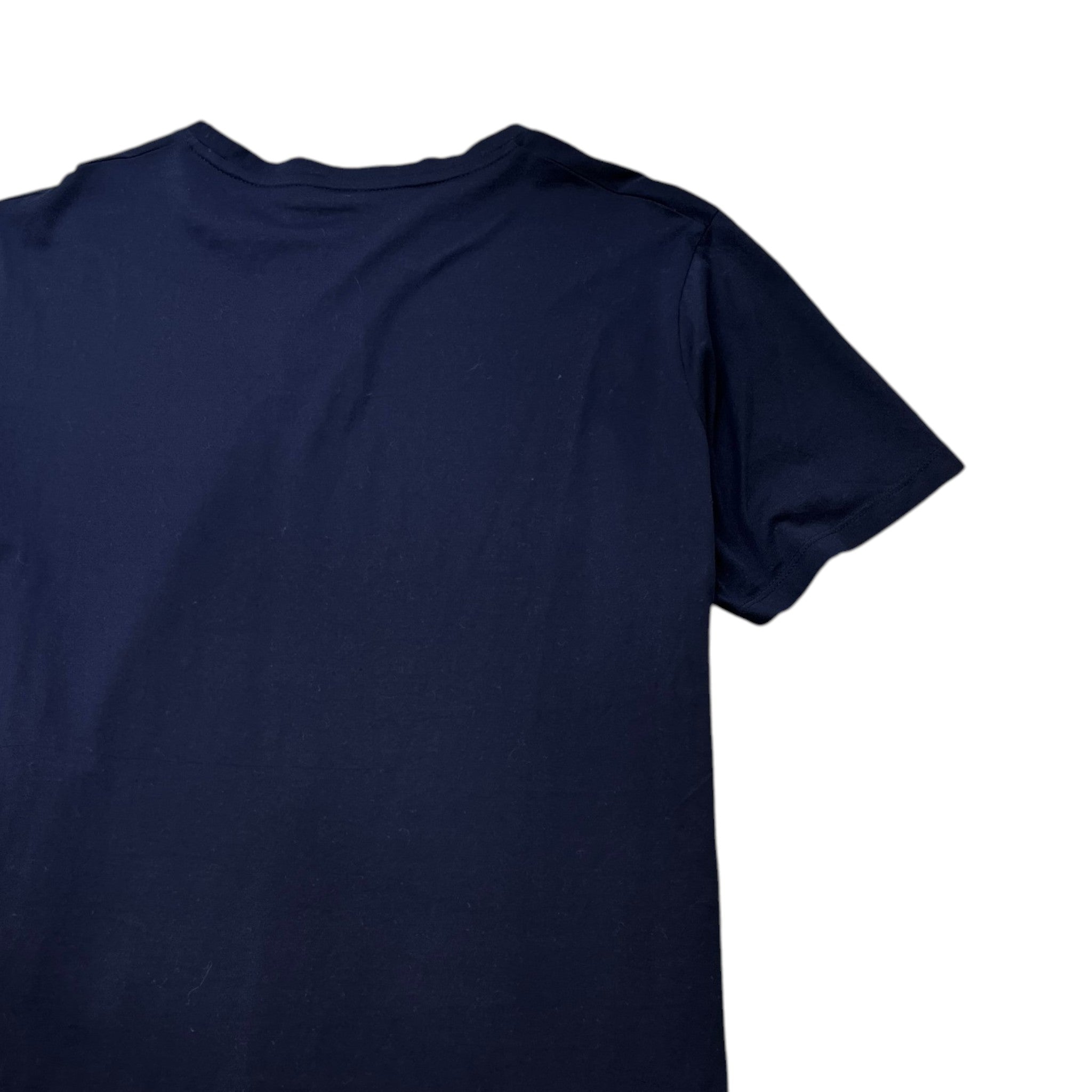 Men's Embroidered Logo T-Shirt Navy Size M