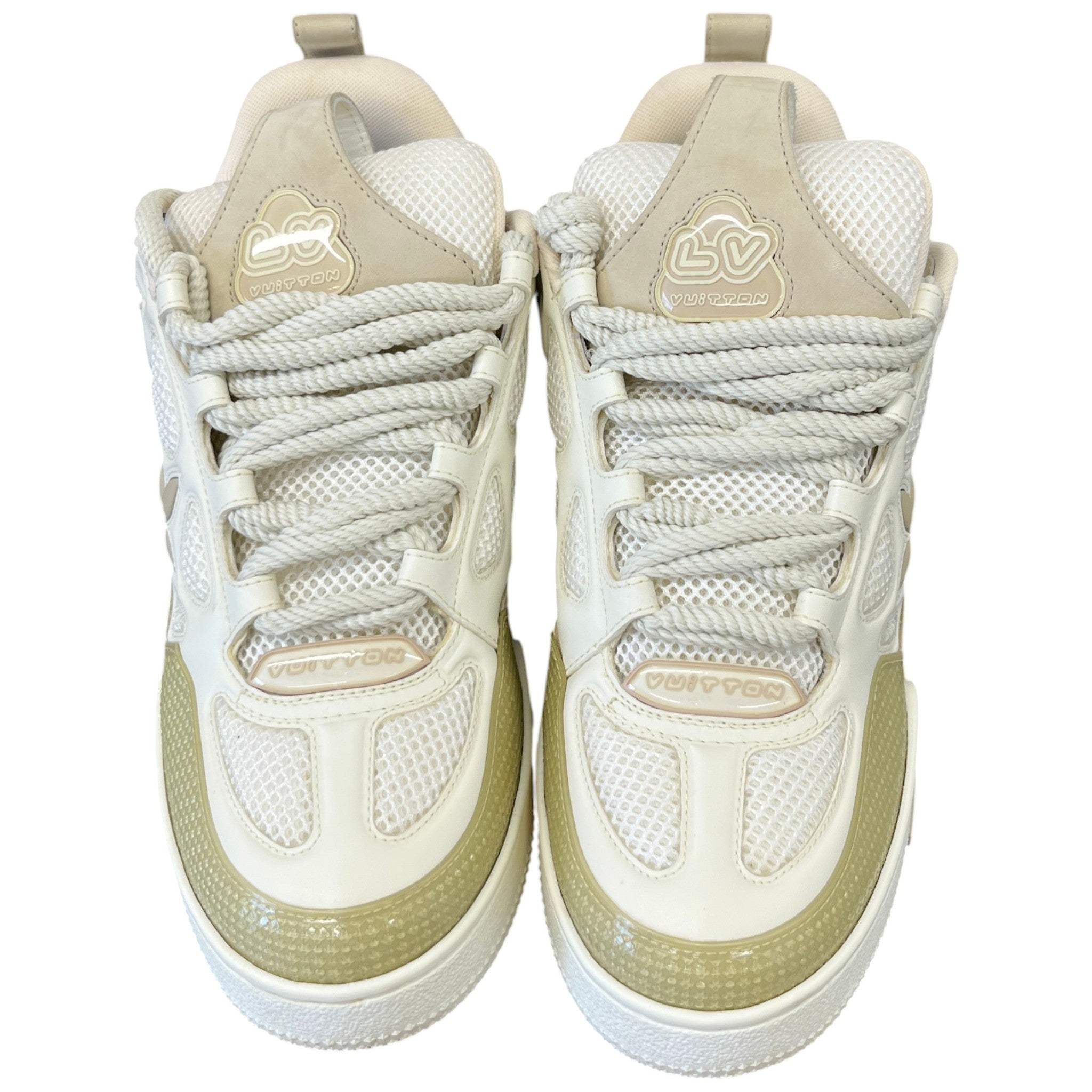 Men's Lv Skate Low Trainers White Size EU 42 / UK 8