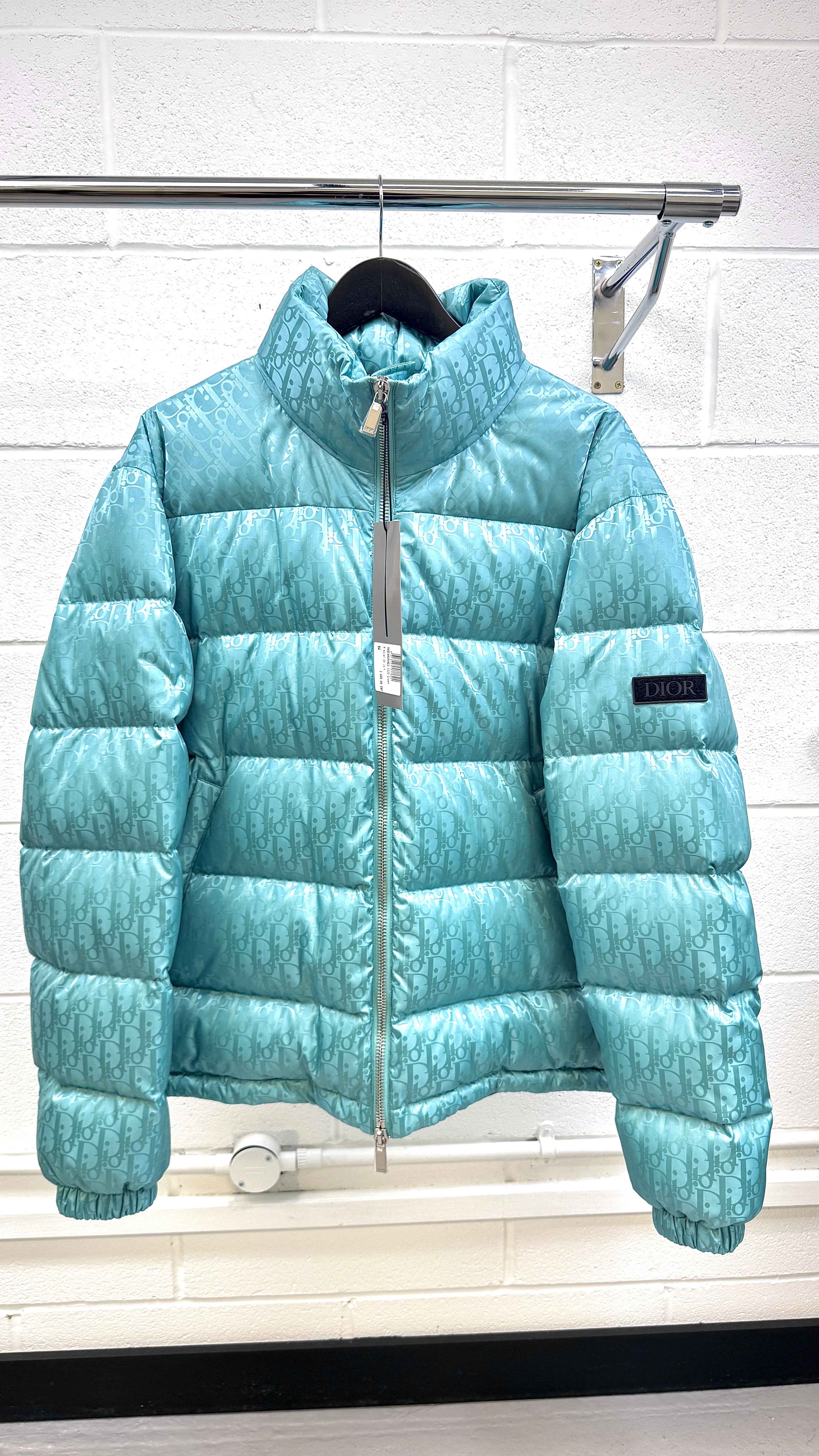 Men's Oblique Down Jacket Green Size IT 44 / XS