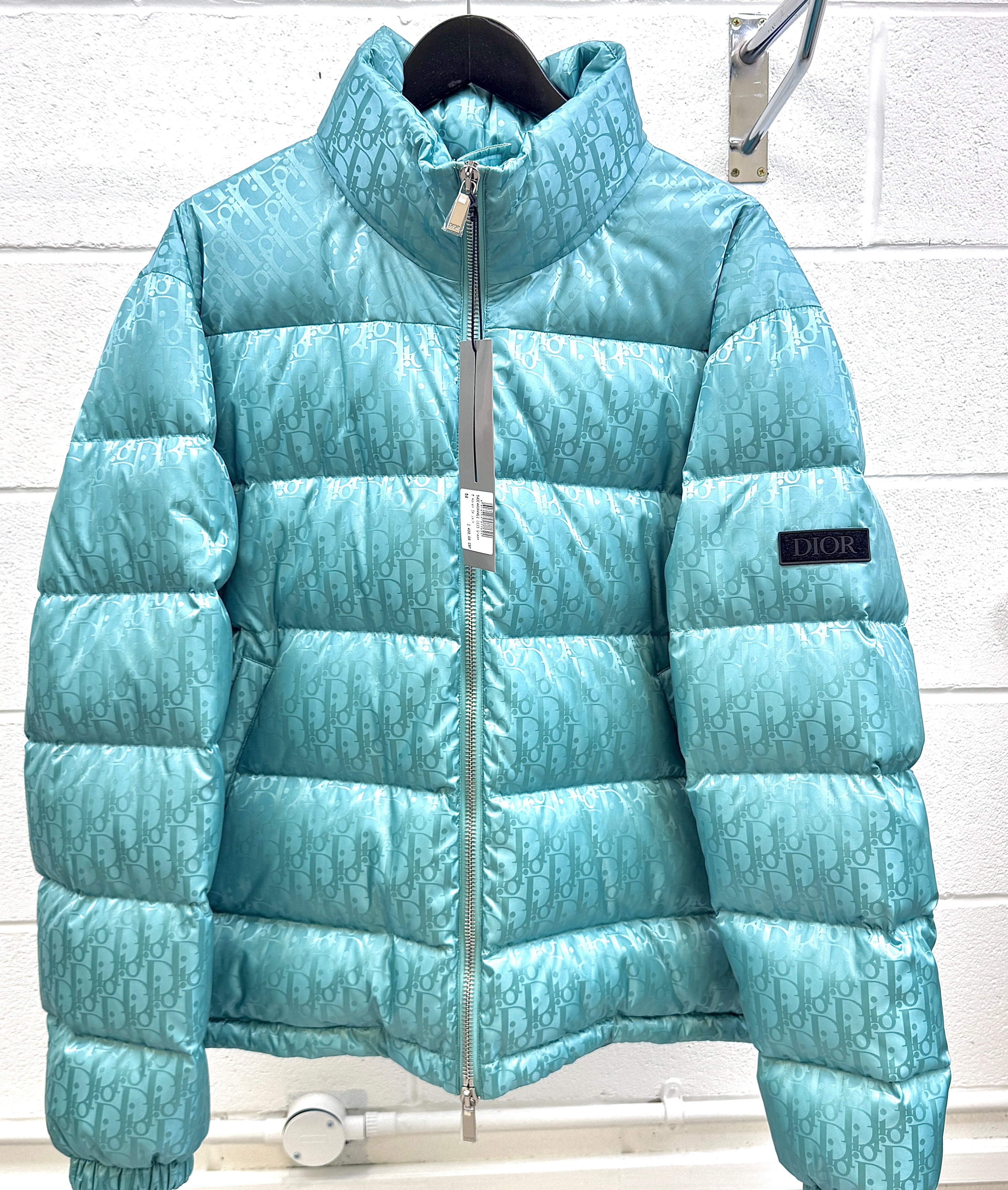 Men's Oblique Down Jacket Green Size IT 54 / XXL