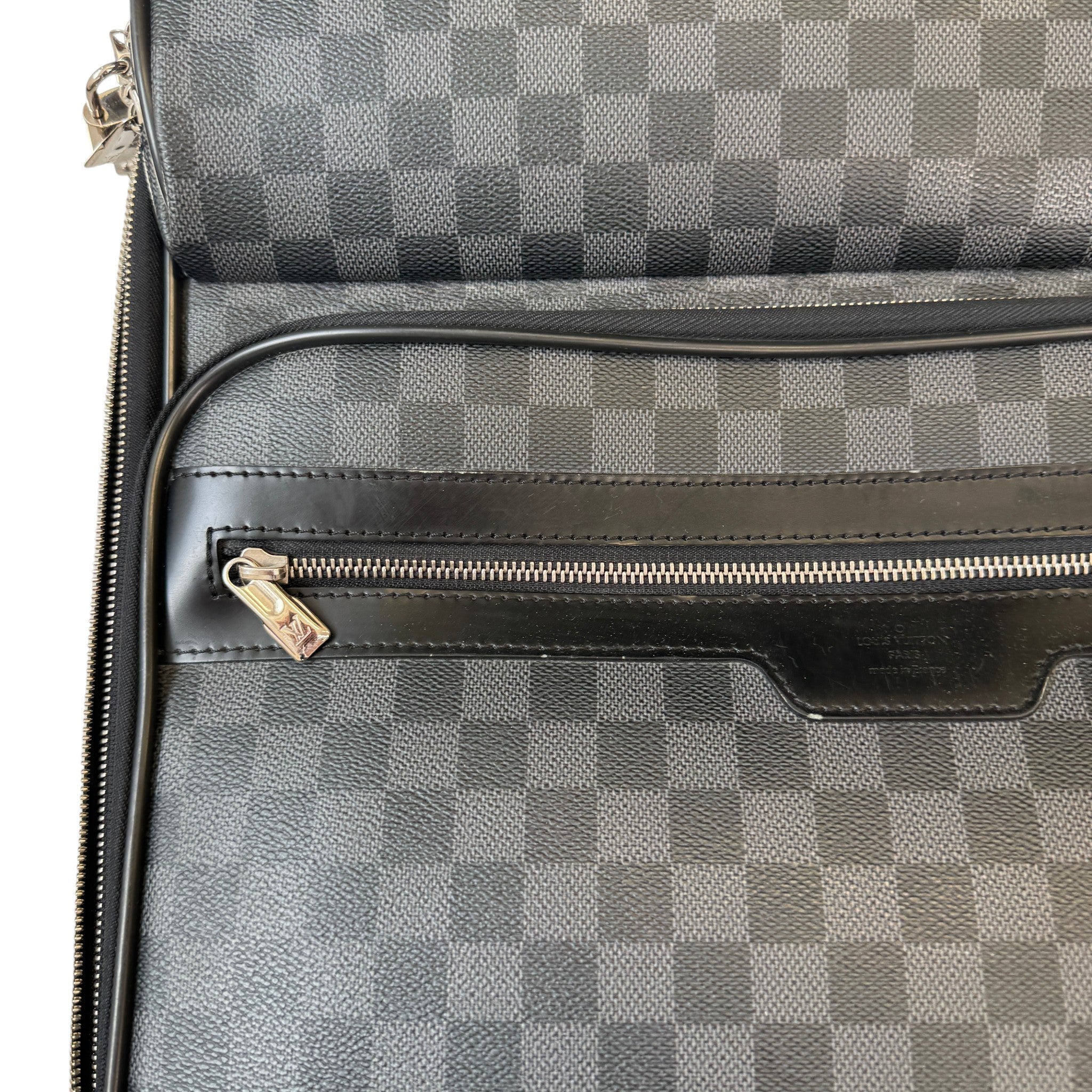 Men's Pégase Légère 55 Damier Graphite Suitcase Black