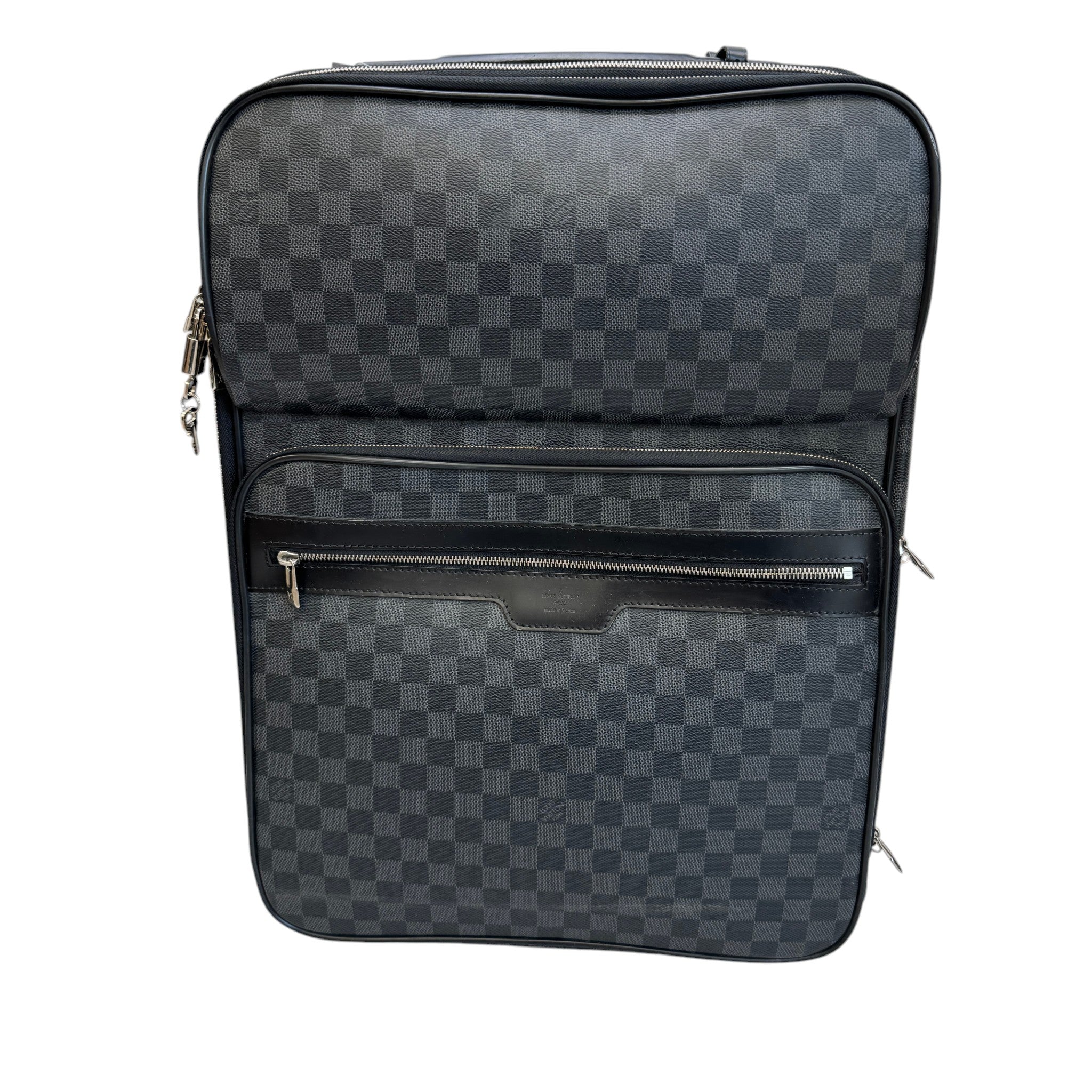 Men's Pégase Légère 55 Damier Graphite Suitcase Black
