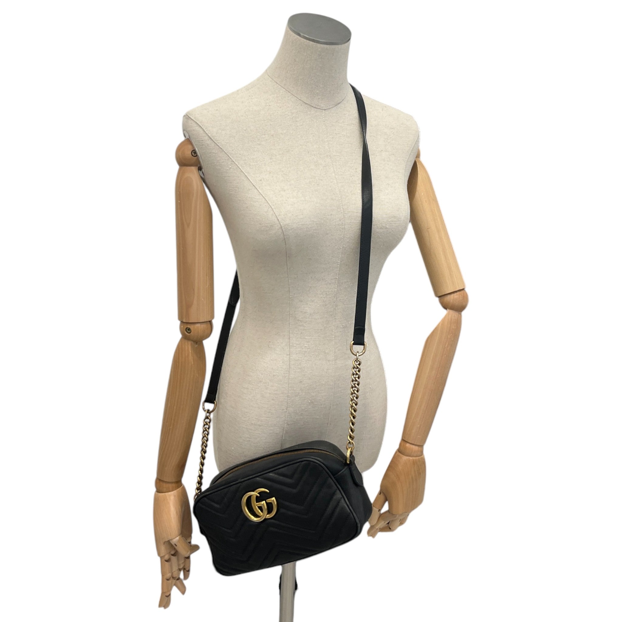 Women's Gg Marmont Camera Bag Black