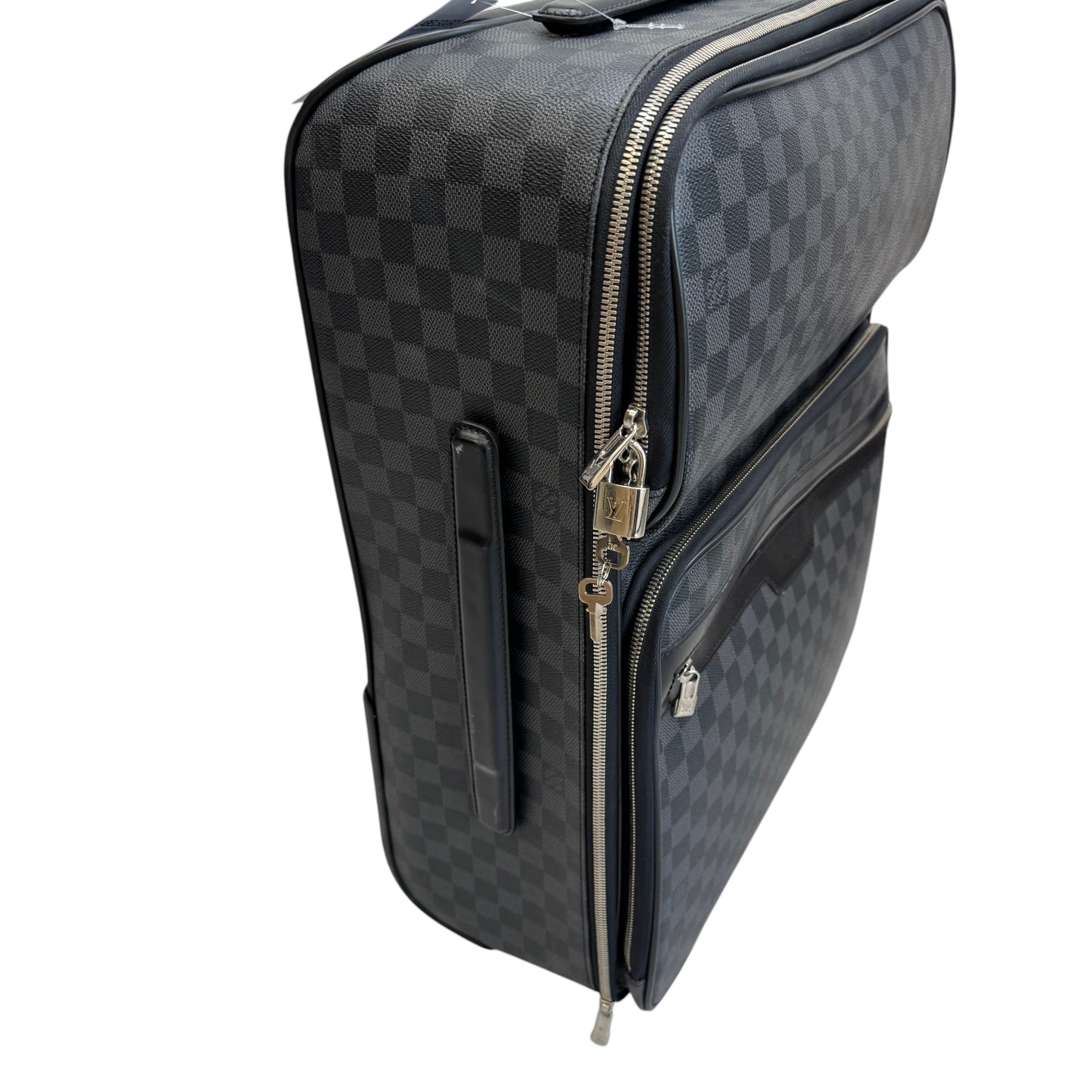 Men's Pégase Légère 55 Damier Graphite Suitcase Black