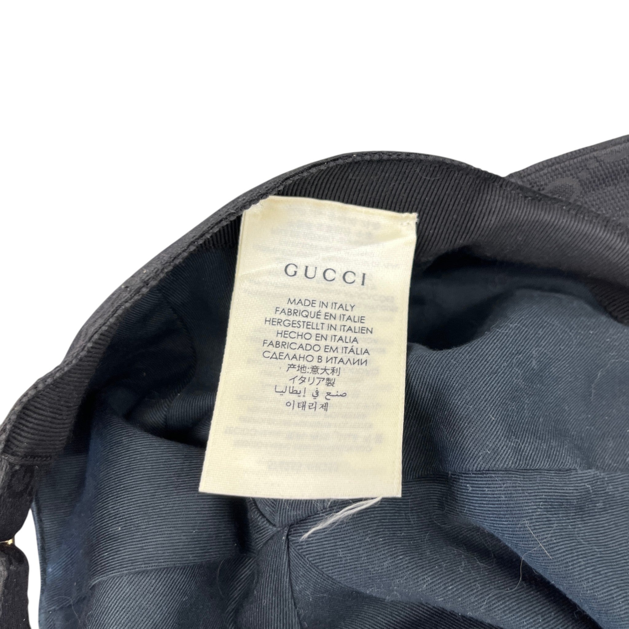 Men's Gg Supreme Cap Black Size L