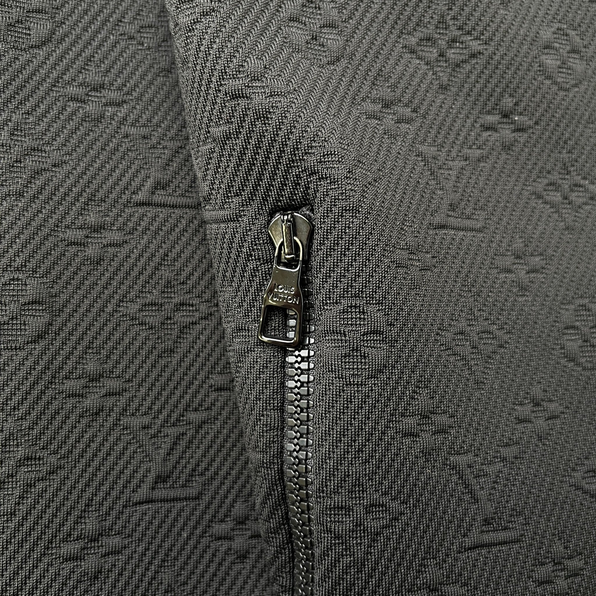 Men's Monogram Print Track Jacket Black Size S