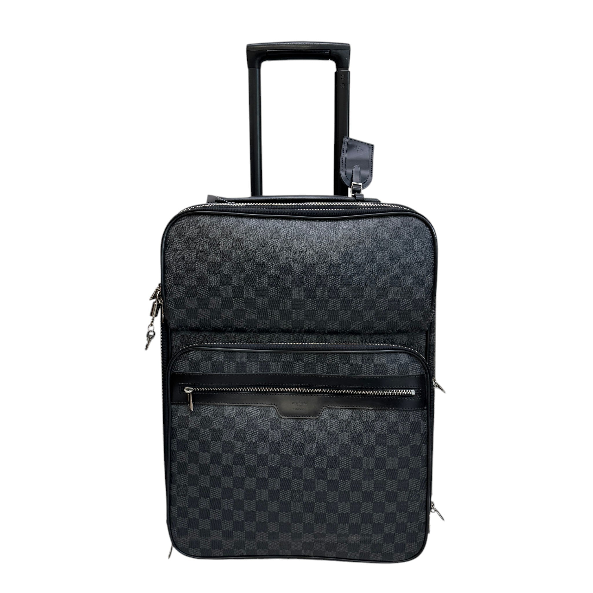 Men's Pégase Légère 55 Damier Graphite Suitcase Black