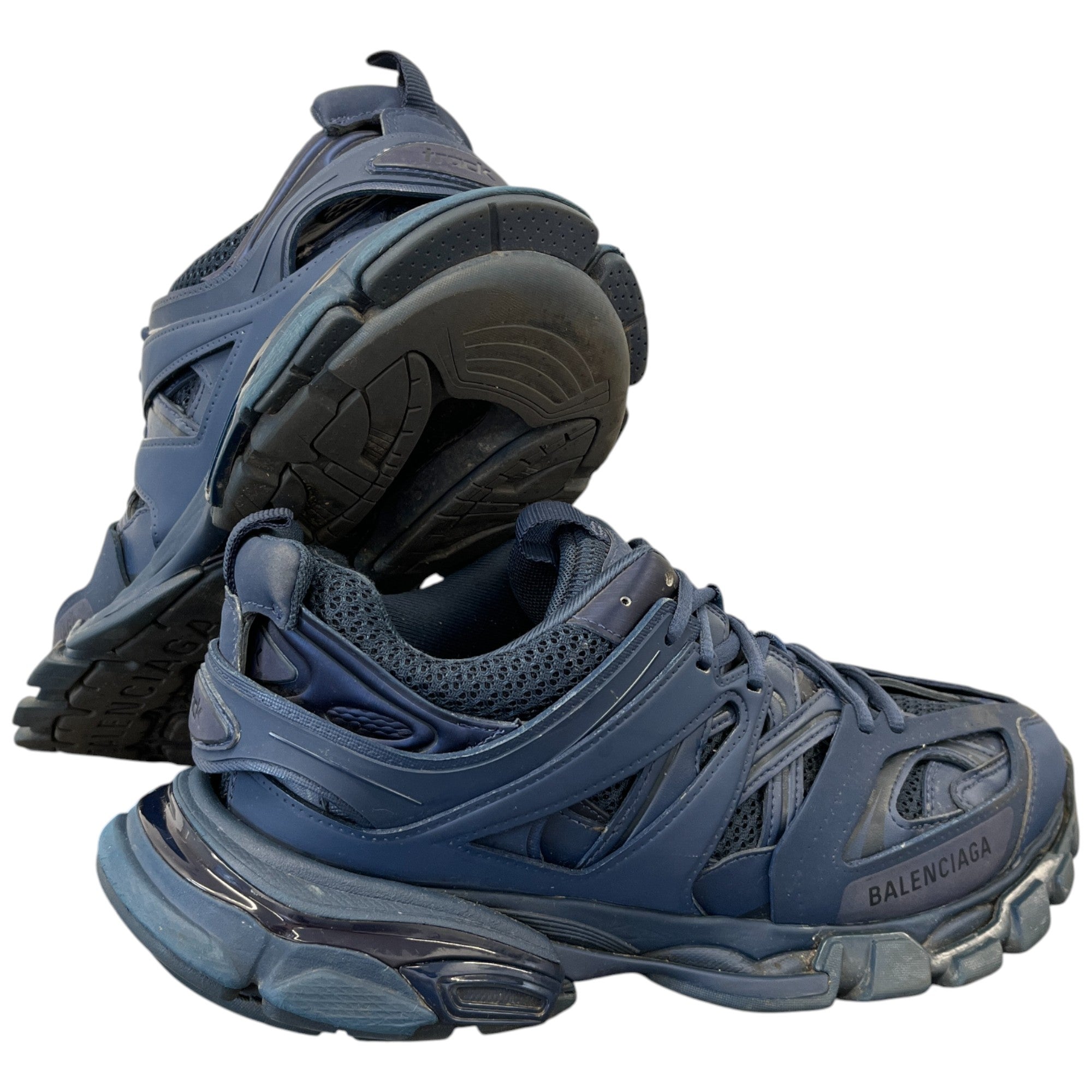 Men's Tracks Low Trainers Navy Size EU 42 / UK 8