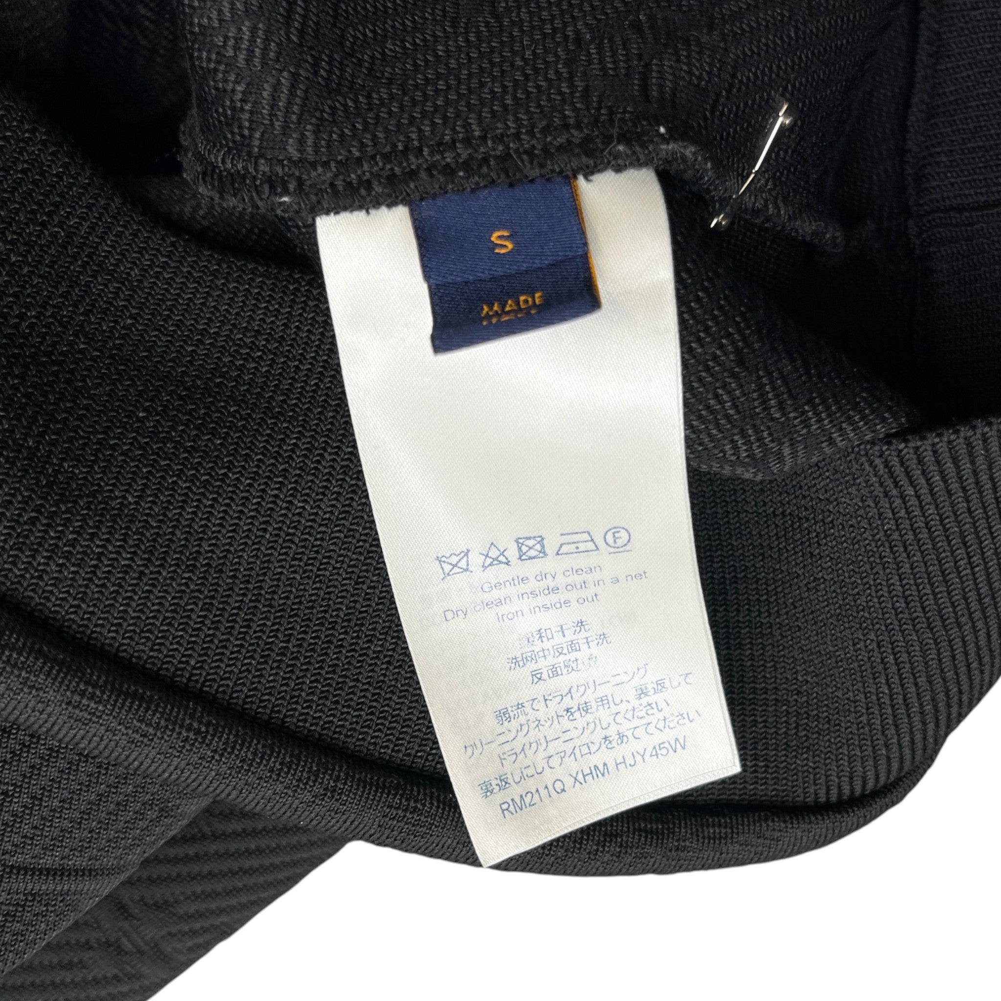 Men's Monogram Print Track Jacket Black Size S