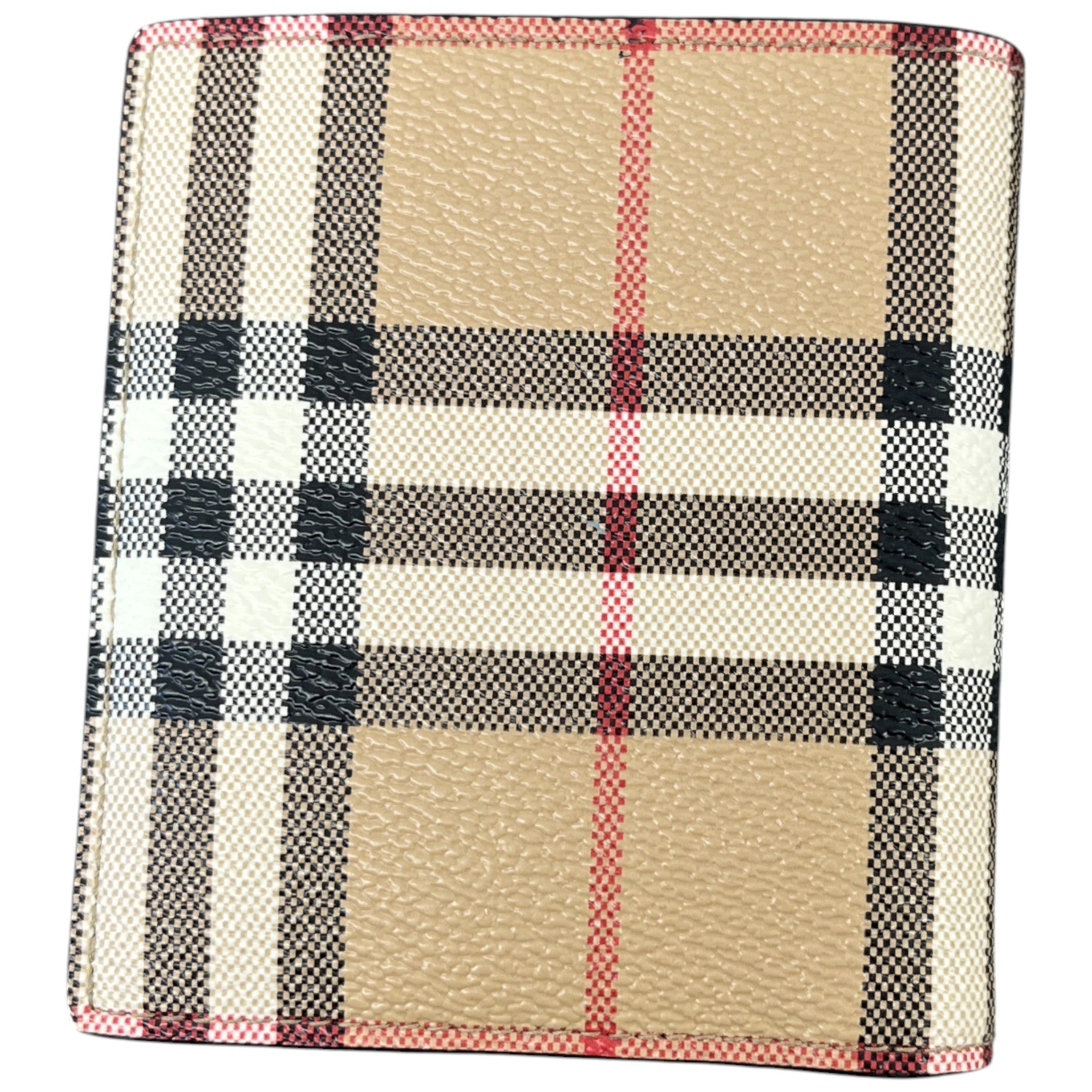 Men's Check Wallet Brown