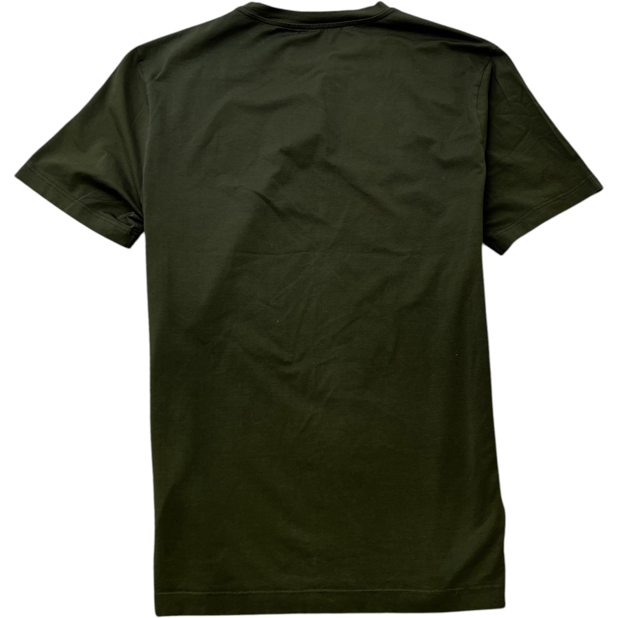 Men's Embroidered Logo T-Shirt Khaki Size L