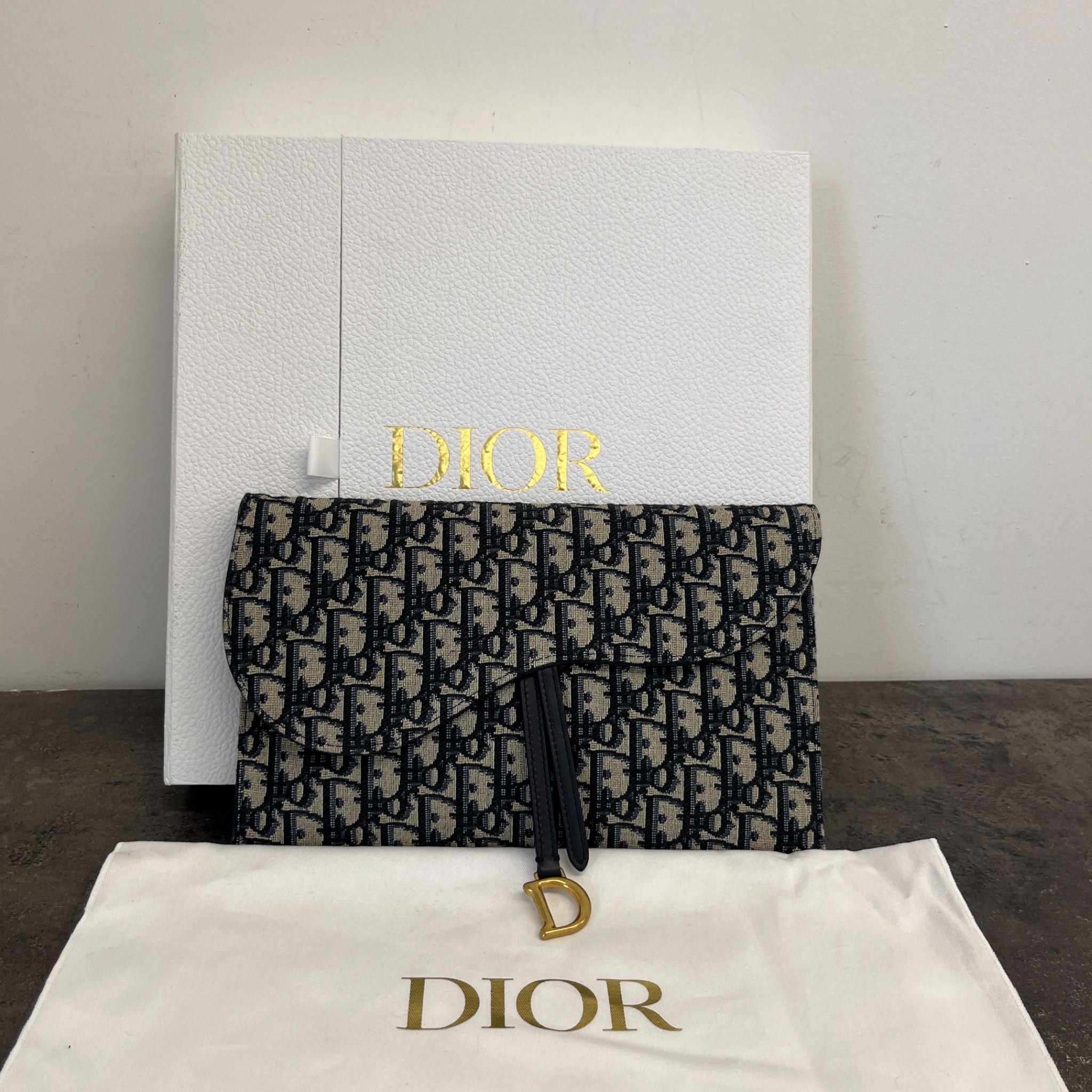 Women's Oblique Saddle Pouch Blue