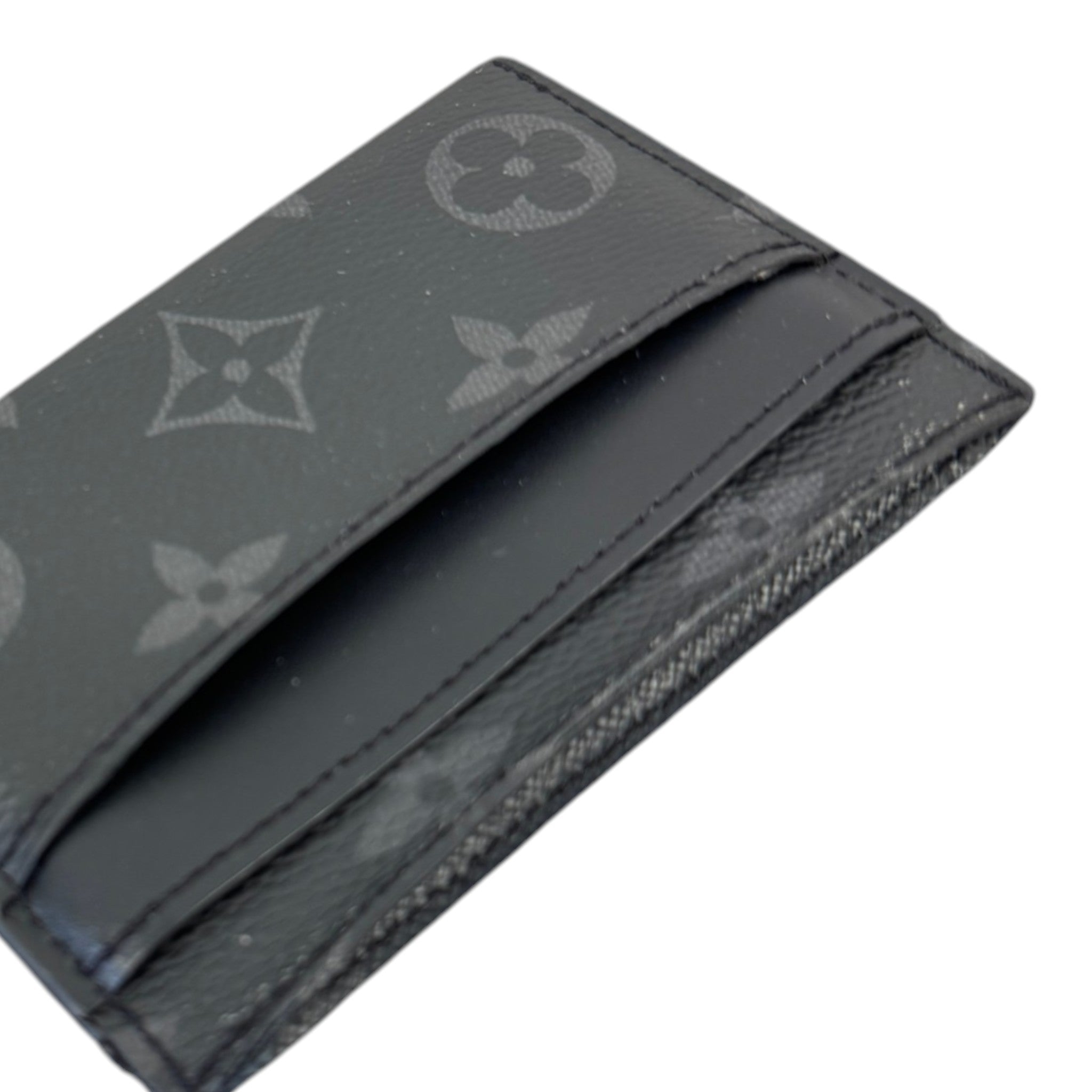 Men's Monogram Eclipse Double Card Holder Black