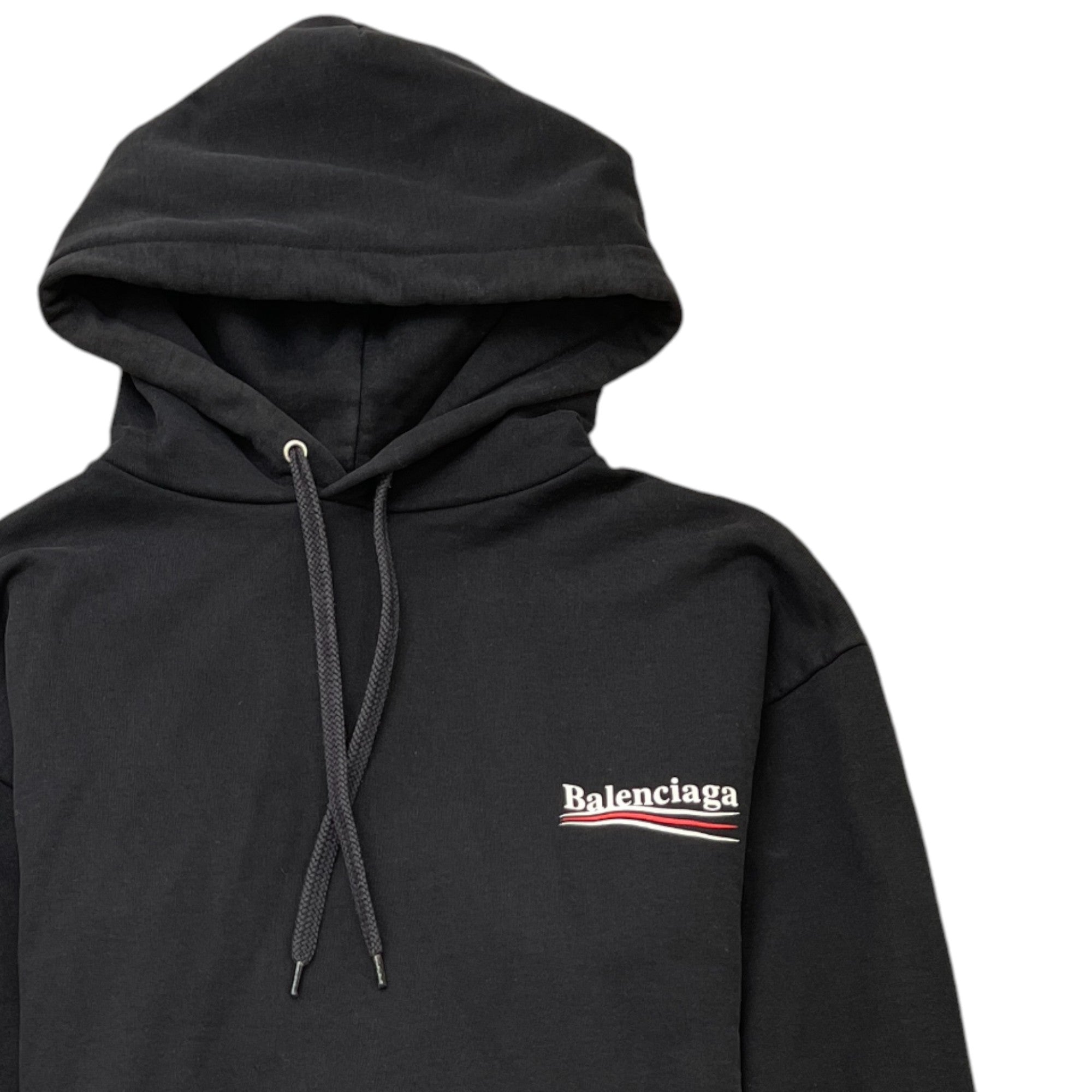 Men's Political Logo Hoodie Black Size M