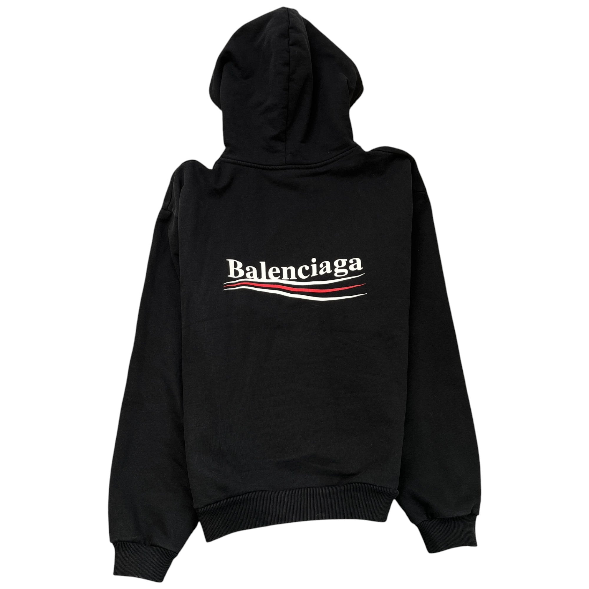 Men's Political Logo Hoodie Black Size M