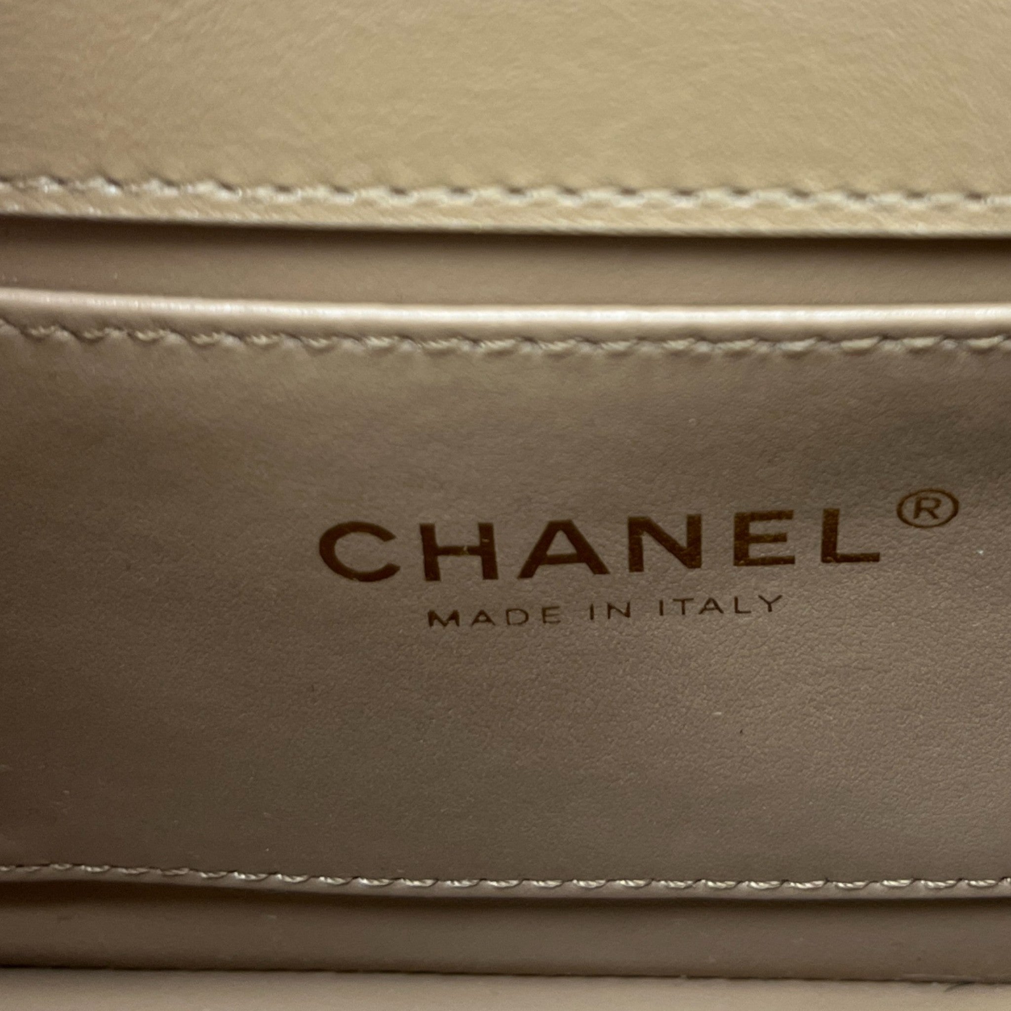 Women's Lambskin Enamel Quilted Mini Top Handle Flap Bag Nude