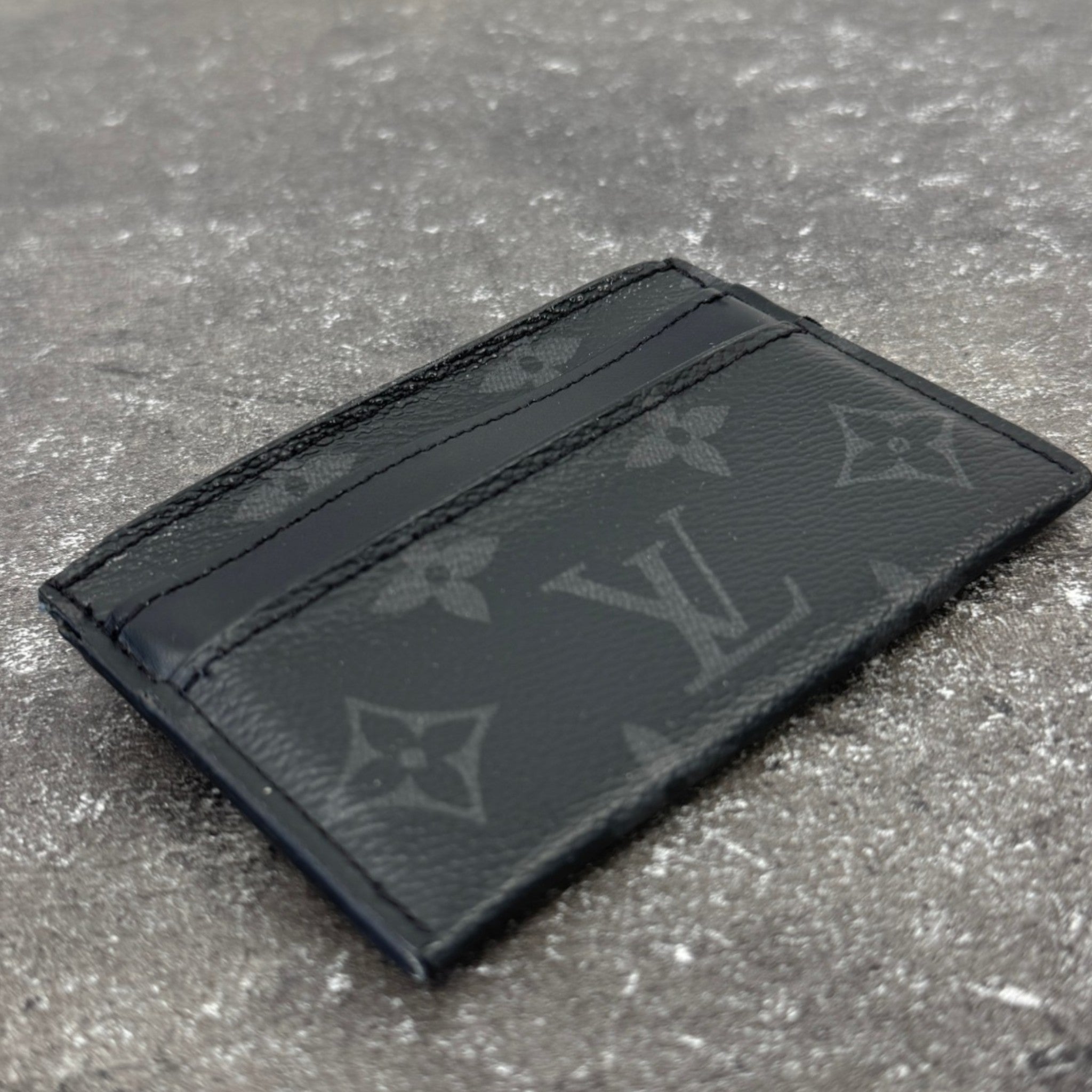 Men's Monogram Eclipse Double Card Holder Black