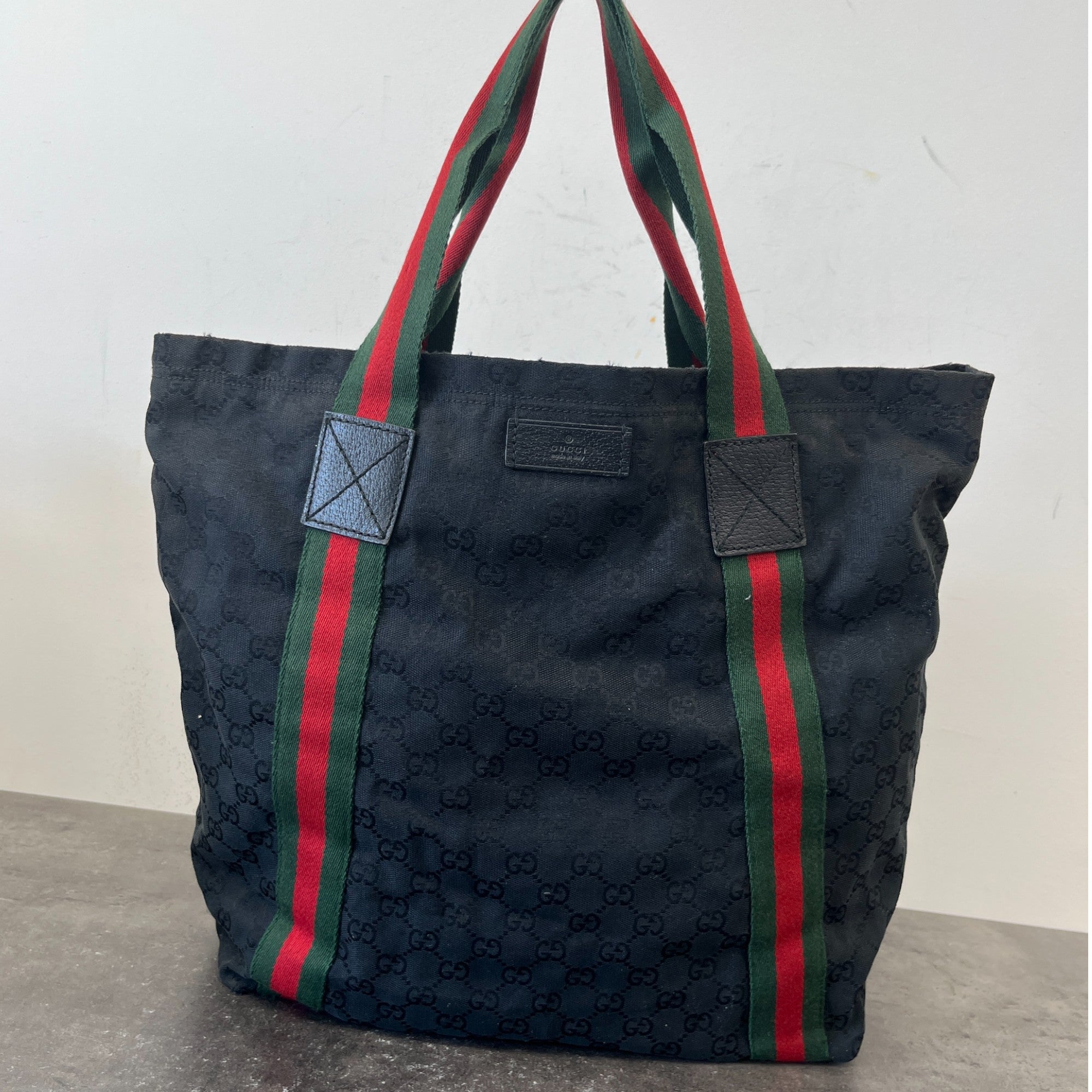 Women's Gg Web Handbag Black