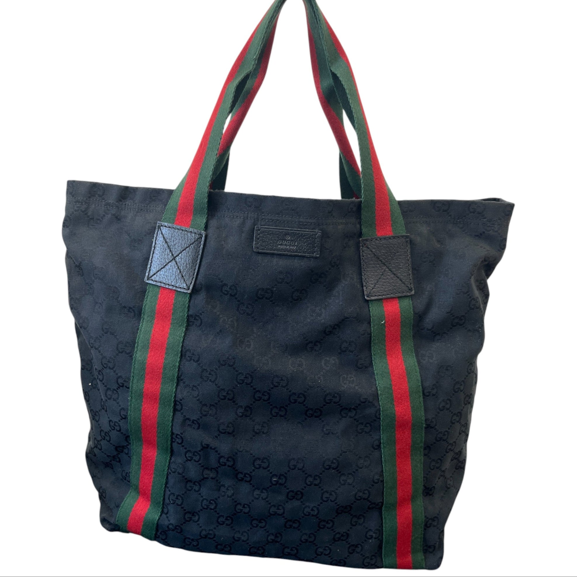 Women's Gg Web Handbag Black