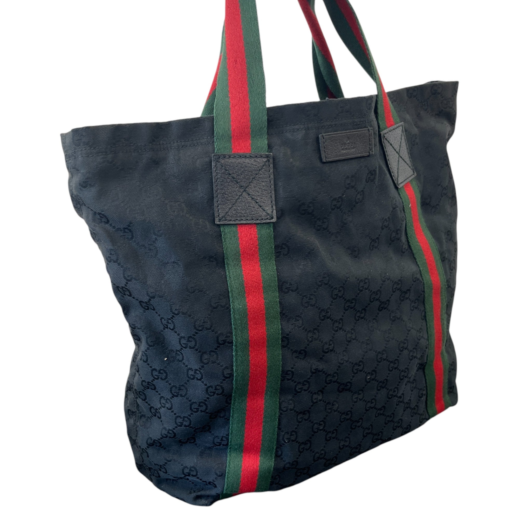 Women's Gg Web Handbag Black