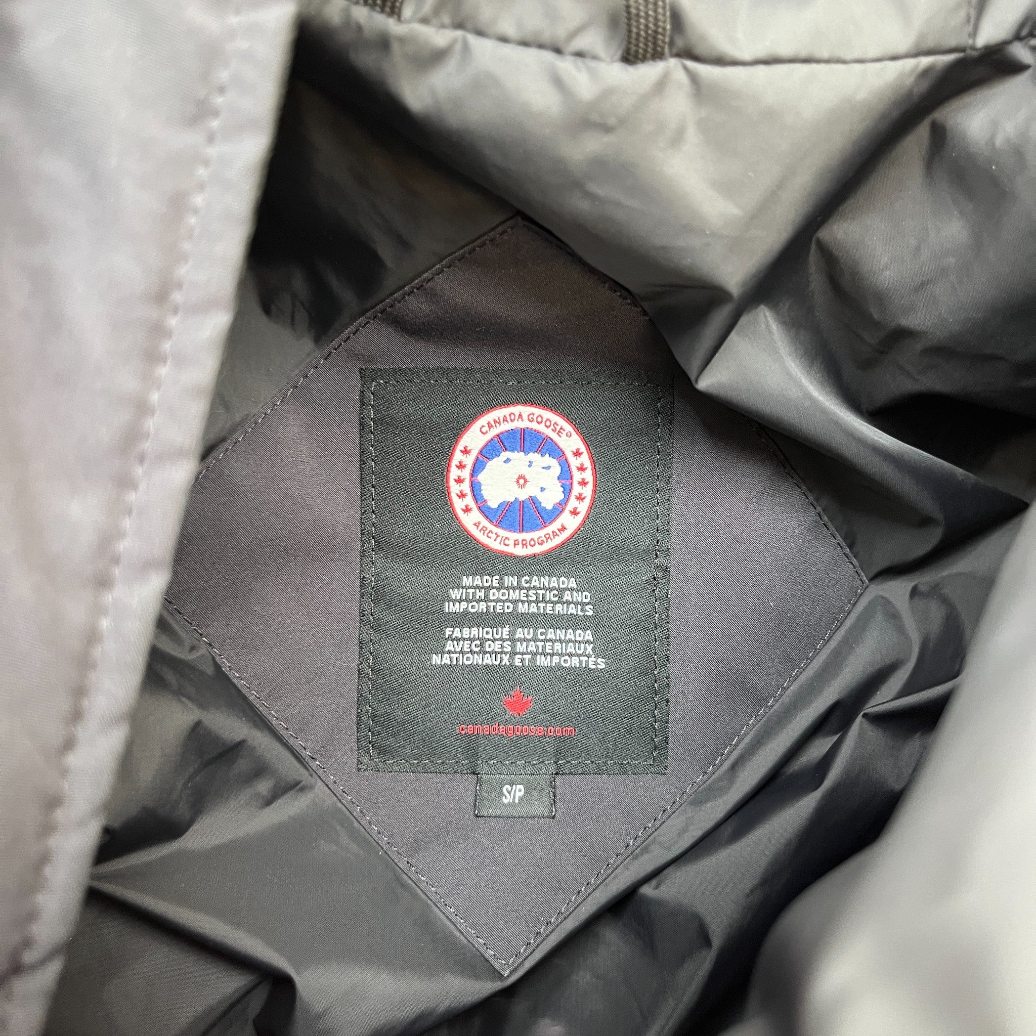 Men's Carson Down Jacket Charcoal Size S